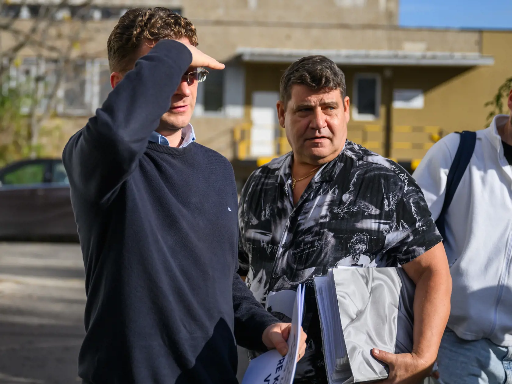 Na snímke zľava predseda Lekárskeho odborového združenia (LOZ) Peter Visolajský a podpredseda LOZ UNB Kramáre Zoltán Jány počas tlačovej konferencie LOZ  na tému: Avizované kroky lekárov sa stávajú skutočnosťou. V Bratislave 29. októbra 2024. FOTO TASR - Jaroslav Novák