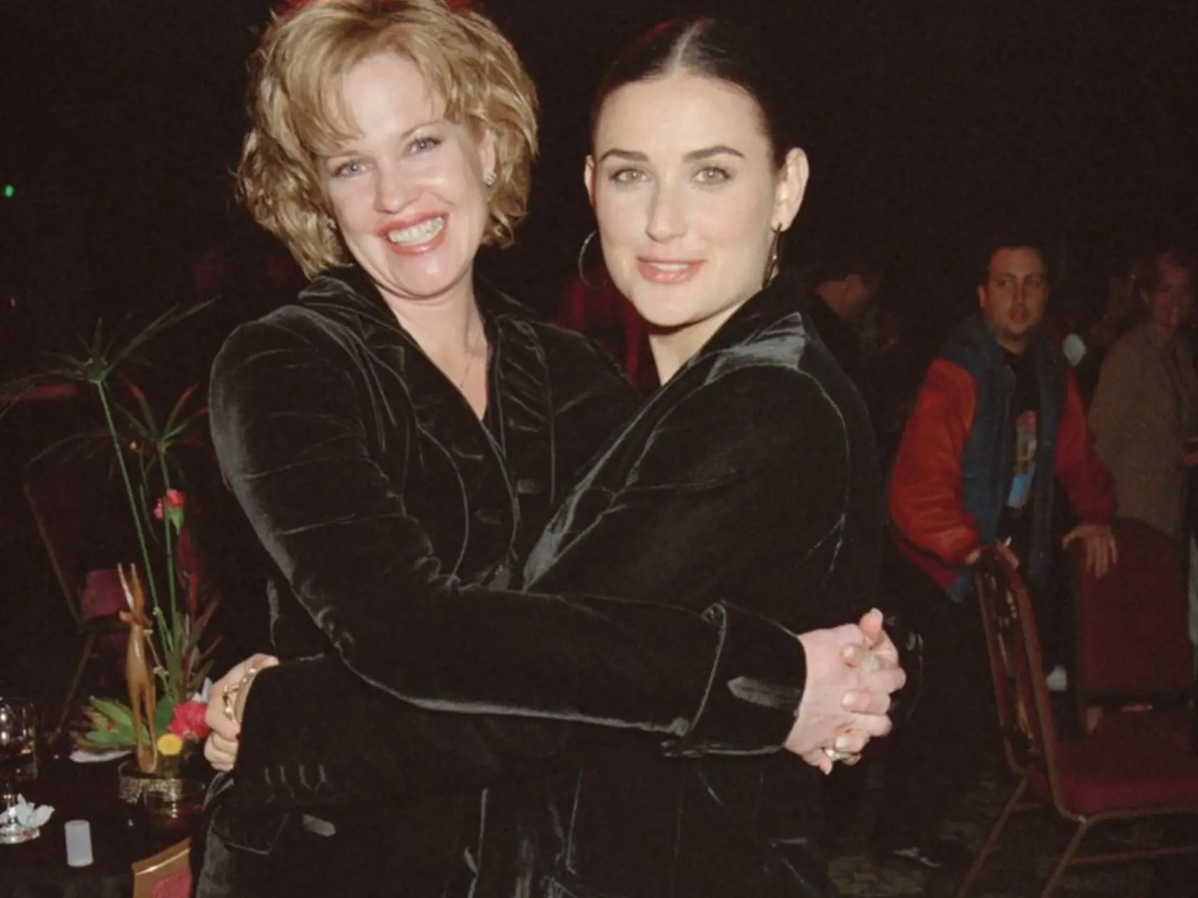 Melanie Griffith na archívnej snímke s Demi Moore
