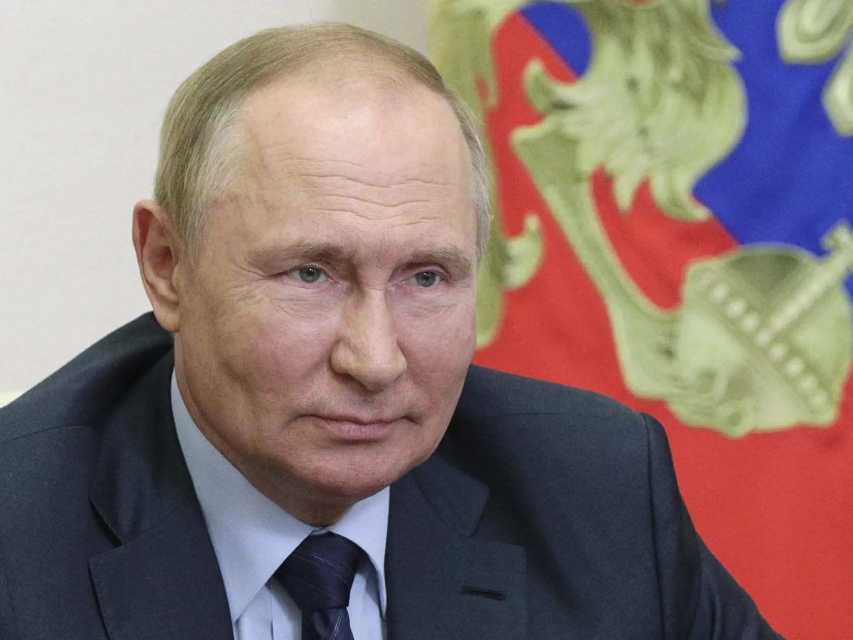 EBE 29 Moskva - Ruský prezident Vladimir Putin počas videokonferencie v rezidencii Novo-Ogaryovo neďaleko Moskvy 17. augusta 2022. FOTO TASR/AP

Russian President Vladimir Putin attends a meeting via a video conference link at the Novo-Ogaryovo state residence, outside Moscow, Russia, Wednesday, Aug. 17, 2022. (Mikhail Klimentyev, Sputnik, Kremlin Pool Photo via AP)