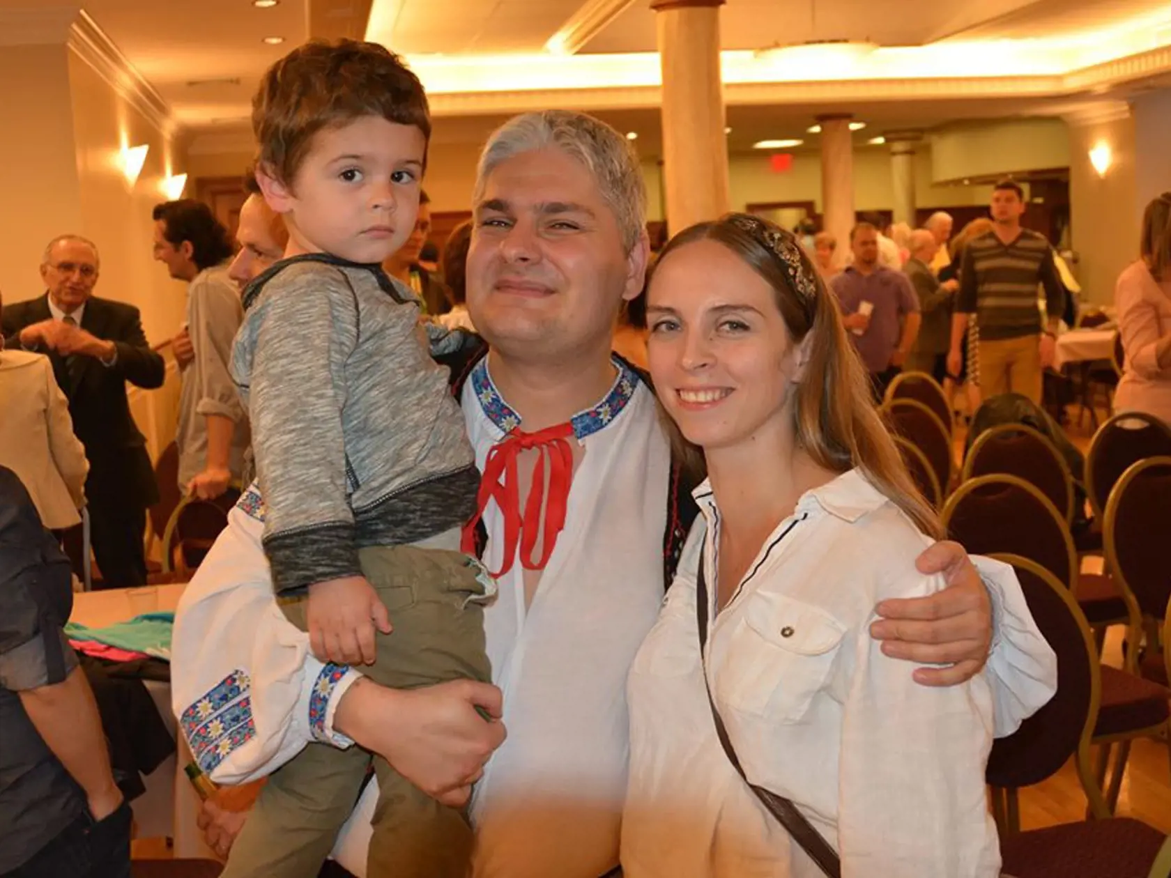 S prvorodeným synom Ivankom a krásnou manželkou Marínou.