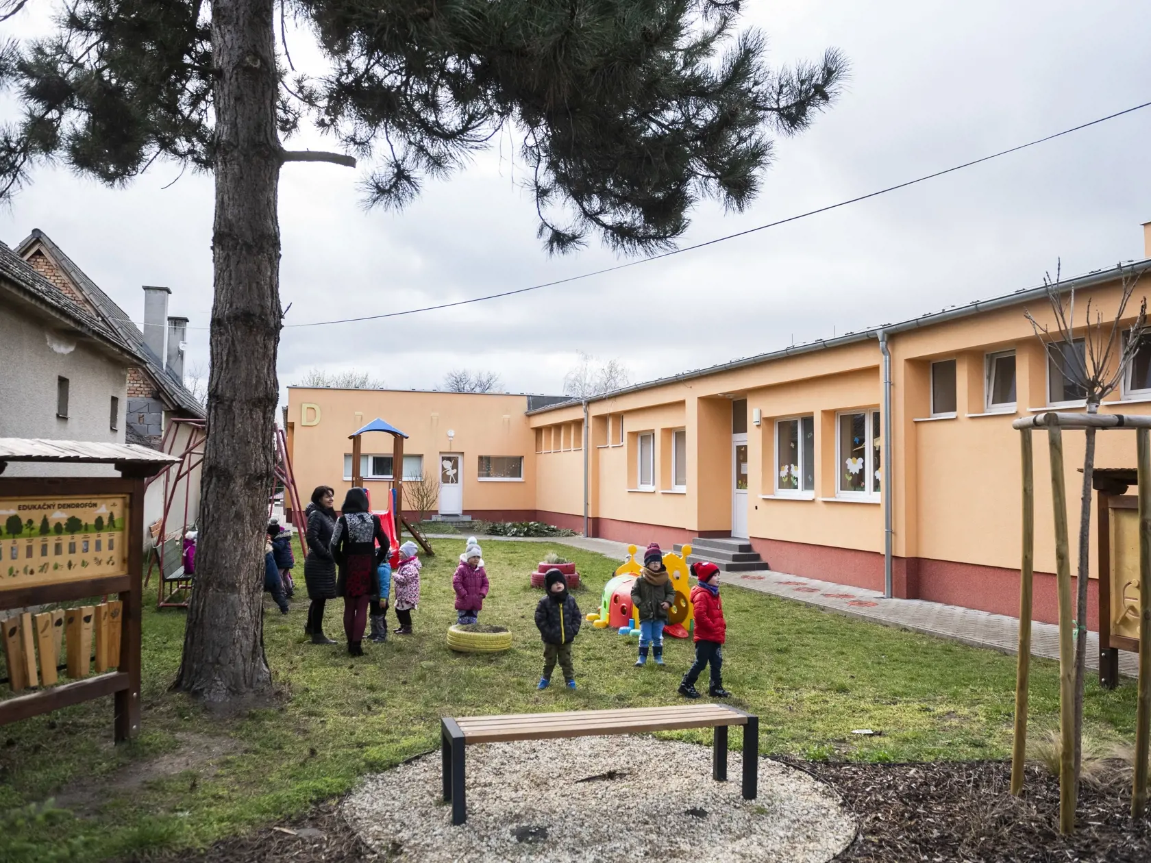 Na snímke materská škola v obci Láb 28. marca 2023. FOTO TASR - Jaroslav Novák