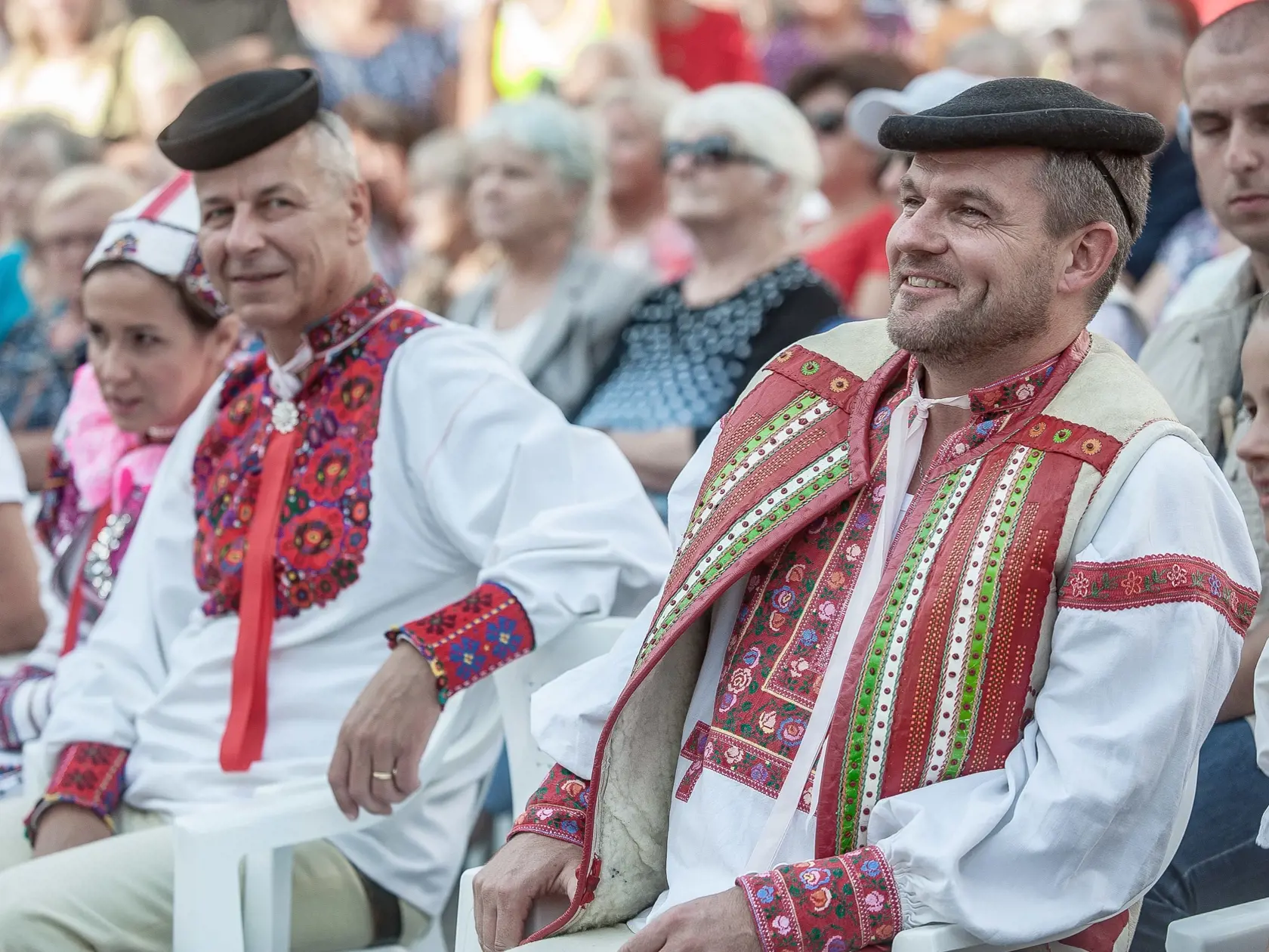 Pellegrini počas Slovenského dňa kroja v domovskej Banskej Bystrici.