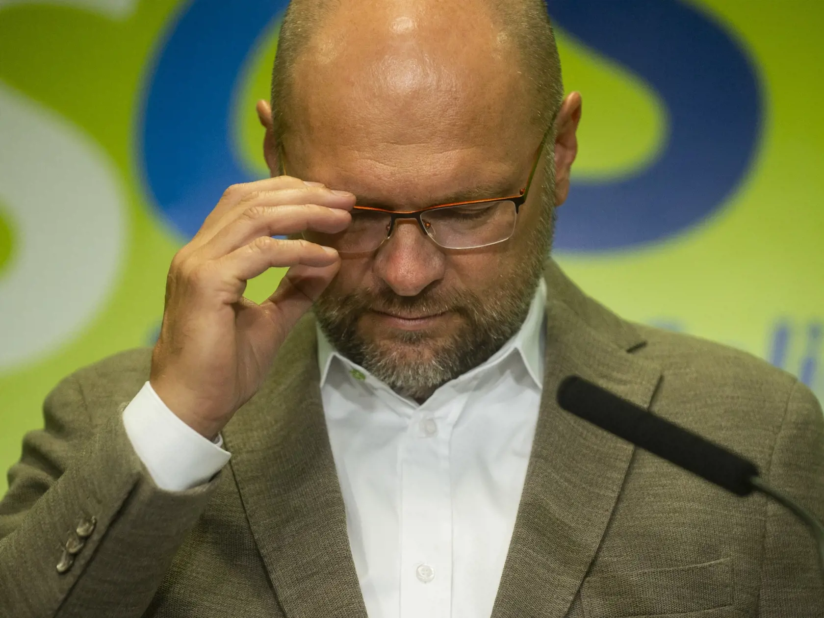 Na snímke predseda strany SaS Richard Sulík počas tlačovej konferencie na tému – Demisia ministrov za SaS 5. septembra 2022 v Bratislave. FOTO TASR – Jakub Kotian