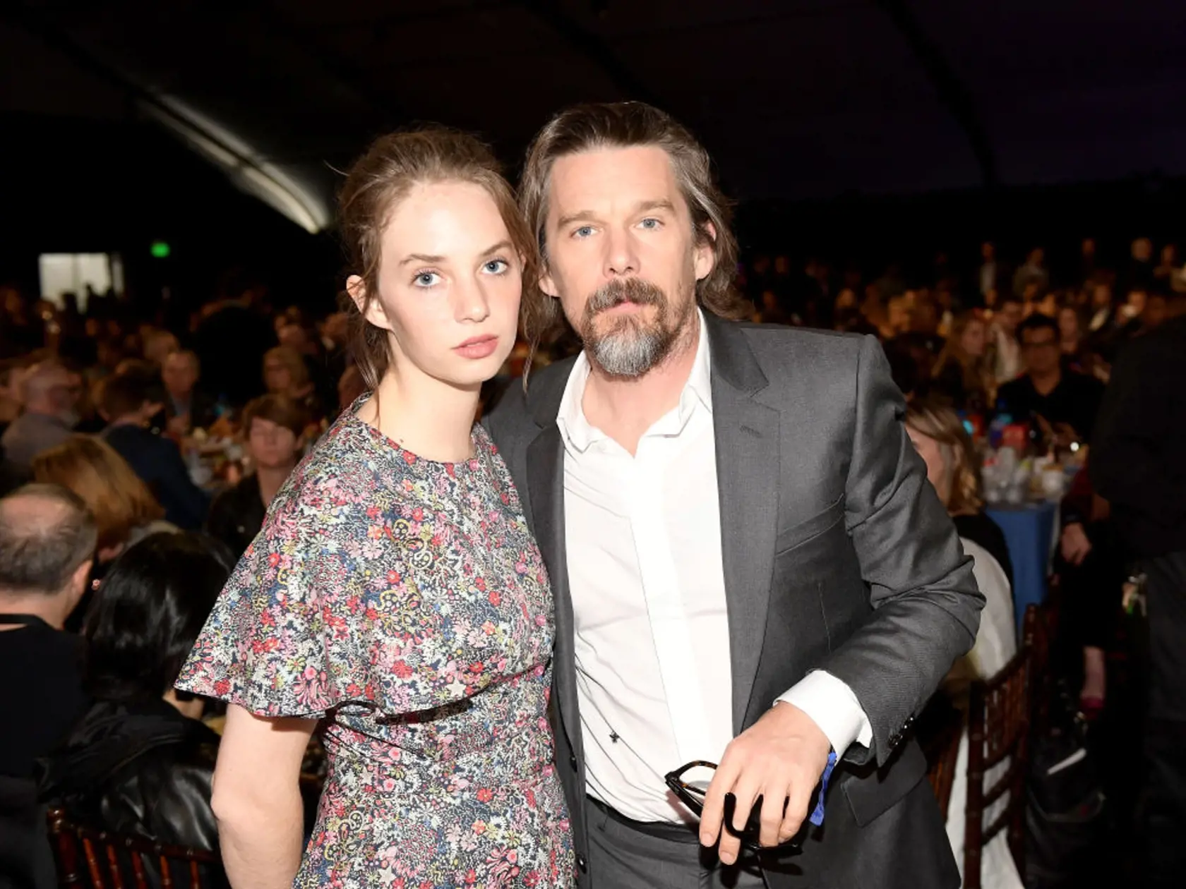 Ethan Hawke s dcérou Mayou.