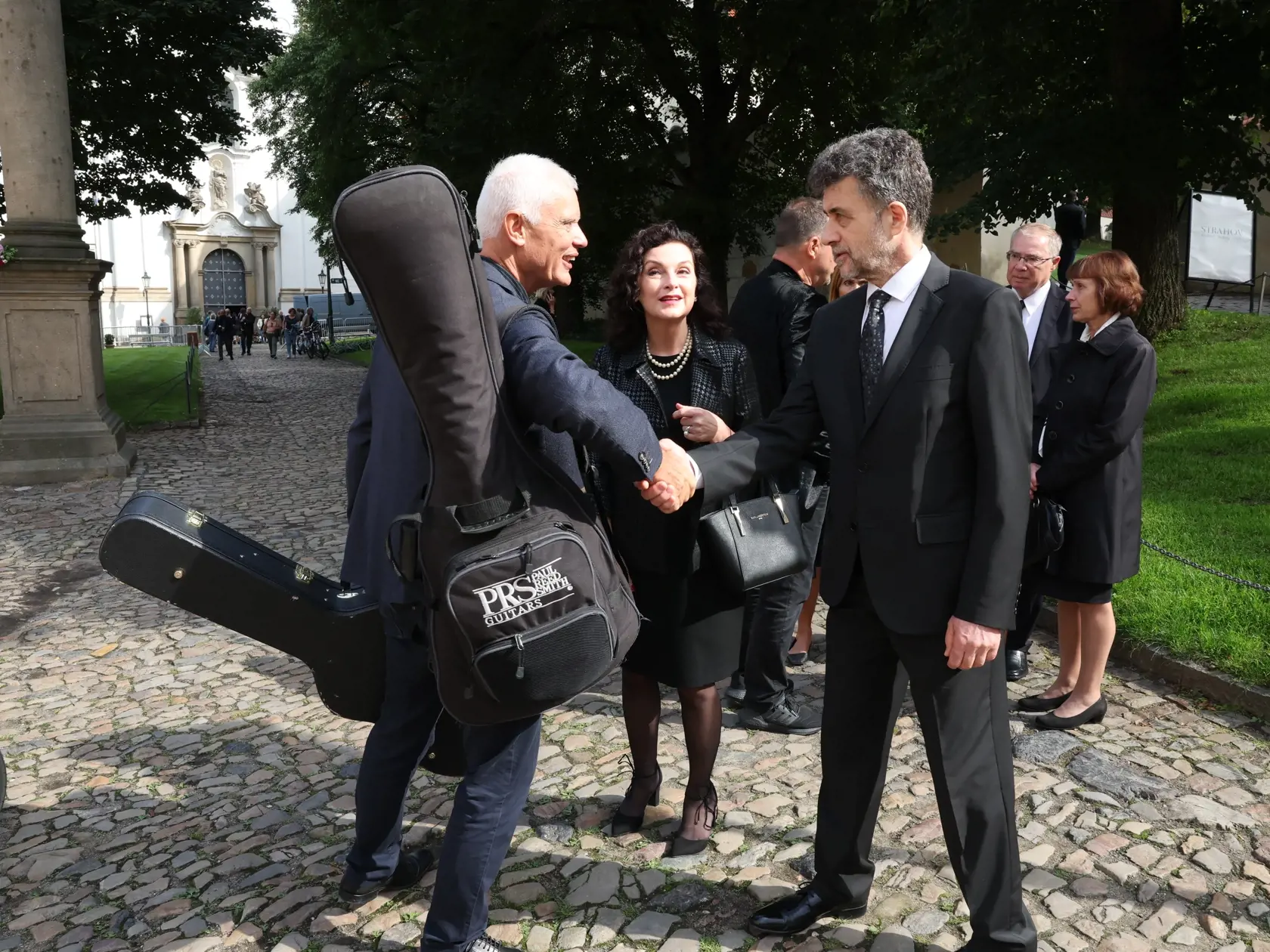 Beáta Dubasová s manželom (vpravo).