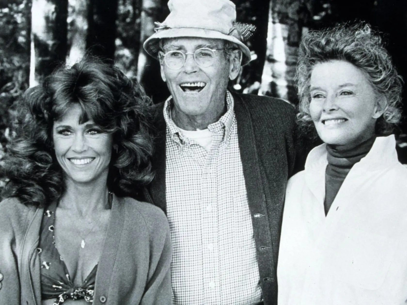 Henry Fonda s dcérou Jane Fonda a herečkou Katherine Hepburn.