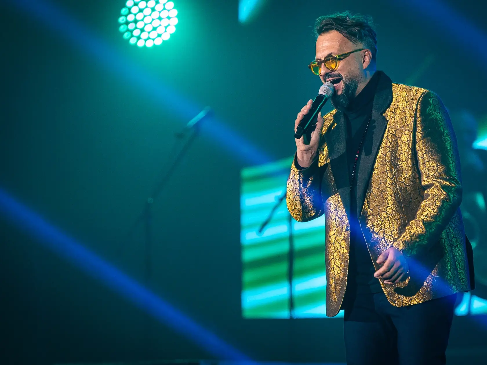 Koncert k príležitosti 75. narodenín speváka Karola Duchoňa pod názvom “Karol Duchoň 75” v Bratislave. Na snímke Marián Čekovský.