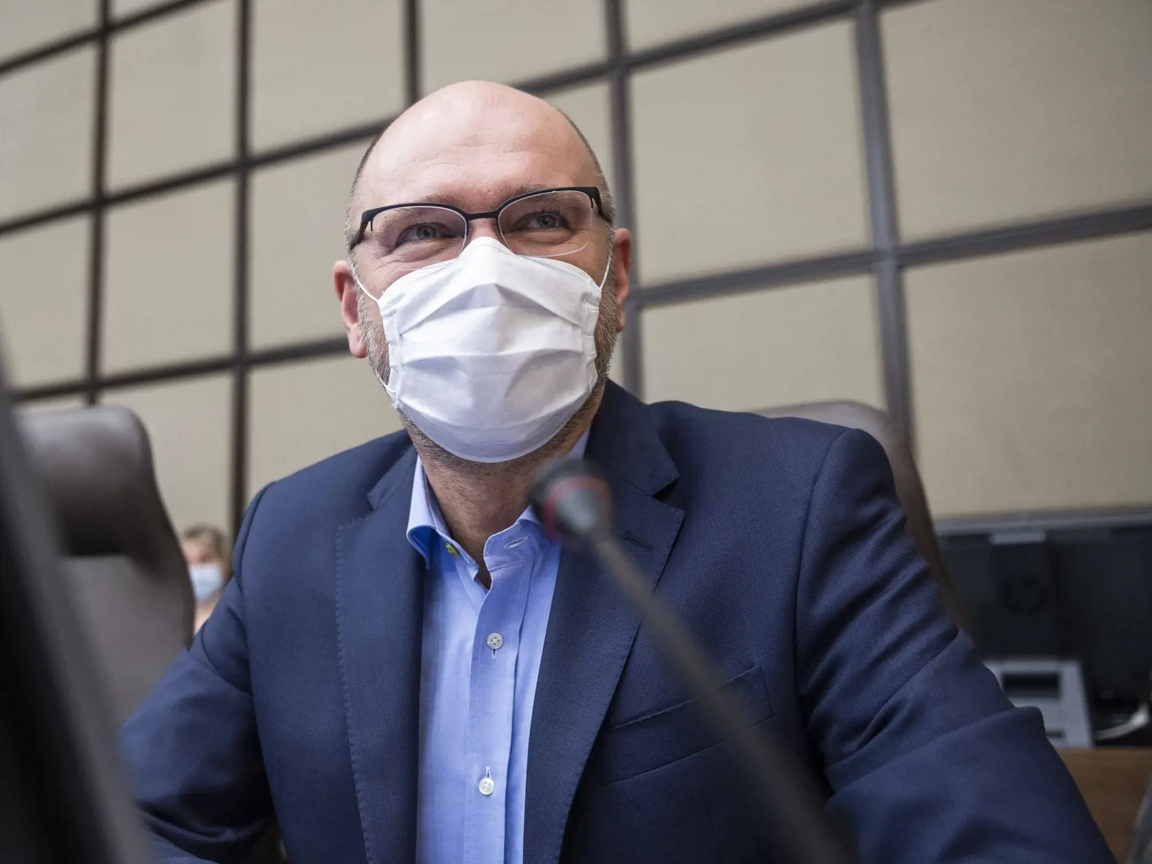 Na snímke minister hospodárstva SR a prvý podpredseda vlády pre ekonomiku SR Richard Sulík (SaS) počas 4. rokovania vlády SR v Bratislave 25. marca 2020. FOTO TASR - Jaroslav Novák