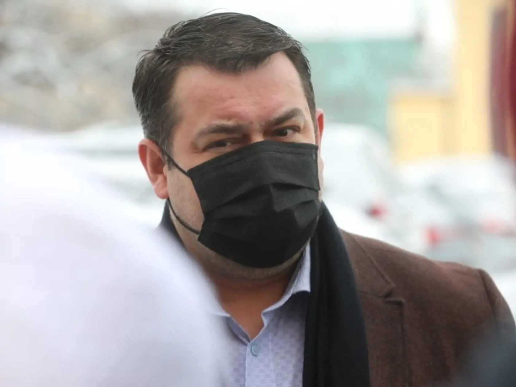 Obhajca Richarda Molnára Ondrej Urban na Špecializovanom trestnom súde v Pezinku.
