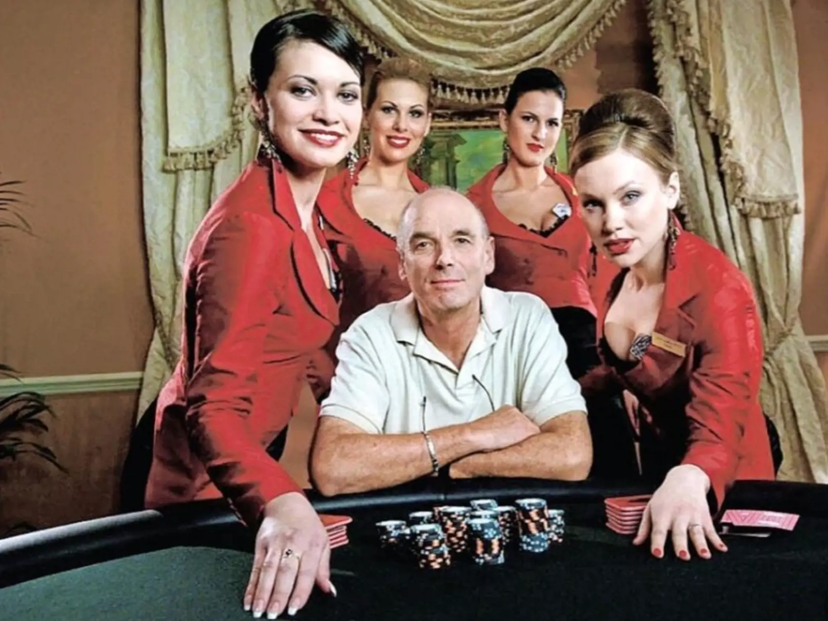 Vlastina Svátková pri nakrúcaní Bondovky Casino Royale.