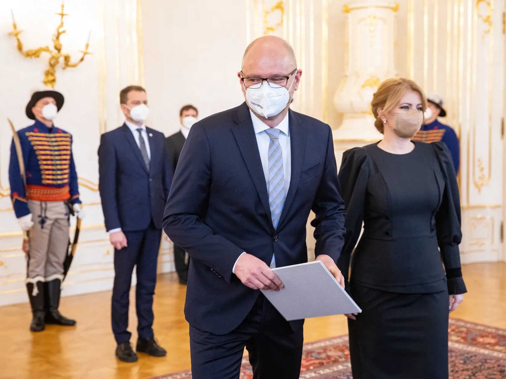 Demisia Richarda Sulíka v prezidenskom paláci. Prezidentka Zuzana Čaputová prijala demisiu vicepremiéra a ministra hospodárstva Richarda Sulíka.