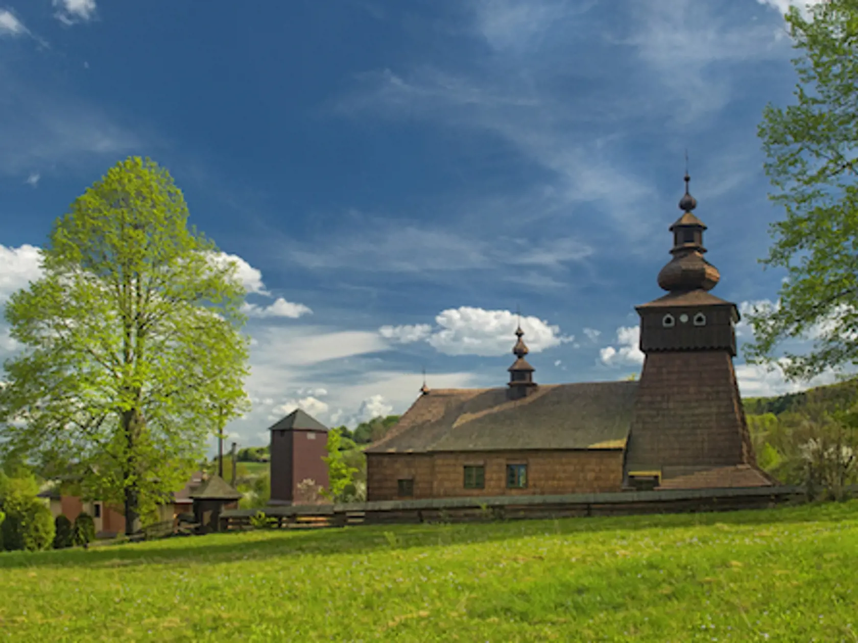 Drevený chrám sv. Michala archanjela Frička. 