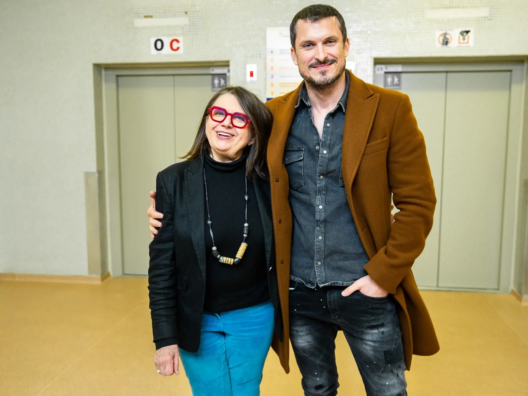 Tlačová konferencia k uvedeniu nového seriálu z nemocničného prostredia "Jenny" v Bratislave. Na snímke Zuzana Kronerová a Ján Koleník.