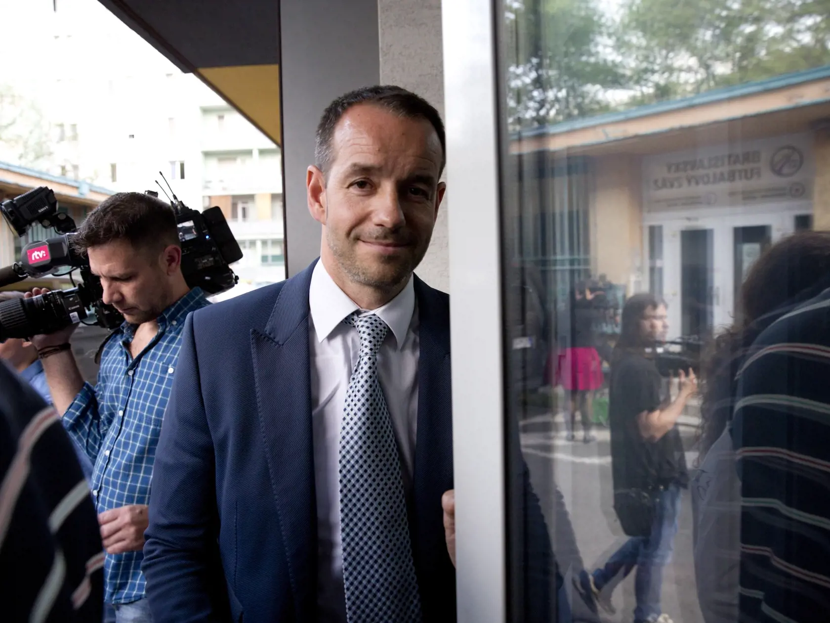 Centrála strany SMER-SD, rokuje o budúcom ministrovi vnútra
Na snímke Viktor Stromček