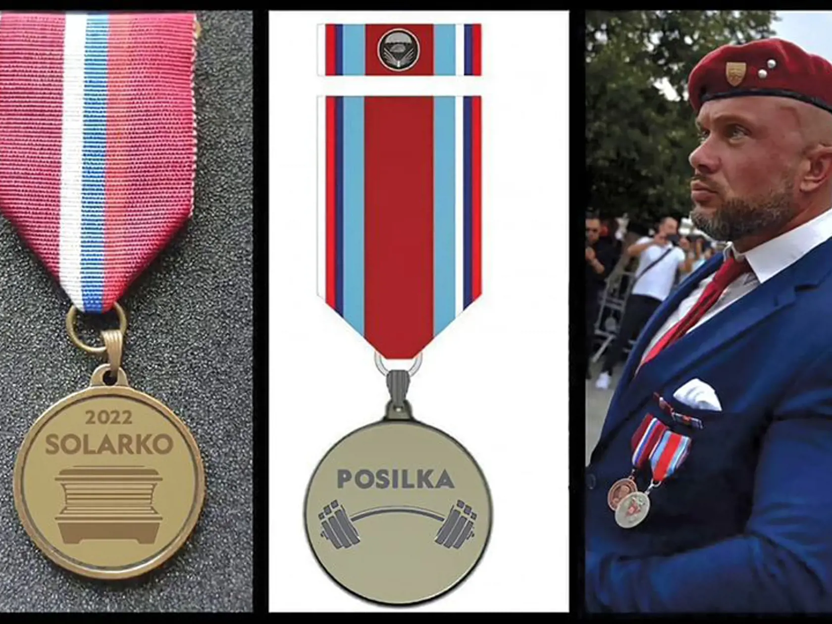 Kandidát Republiky Miroslav Suja sa predstavil na oslavách výročia SNP vo Zvolene, kde podujatie zorganizoval Smer Roberta Fica. Humoristi hneď „zistili“, aké dve vyznamenania má pripnuté na hrudi.