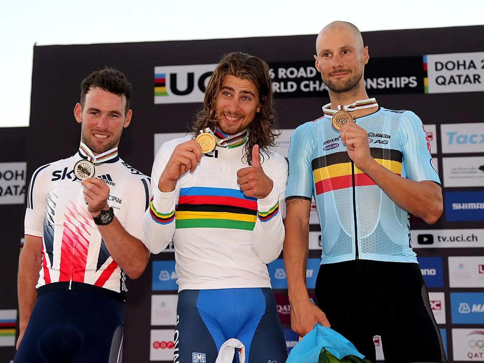 Peter Sagan na druhé miesto vytlačil Marka Cavendisha a tretí skončil Tom Boonen. 