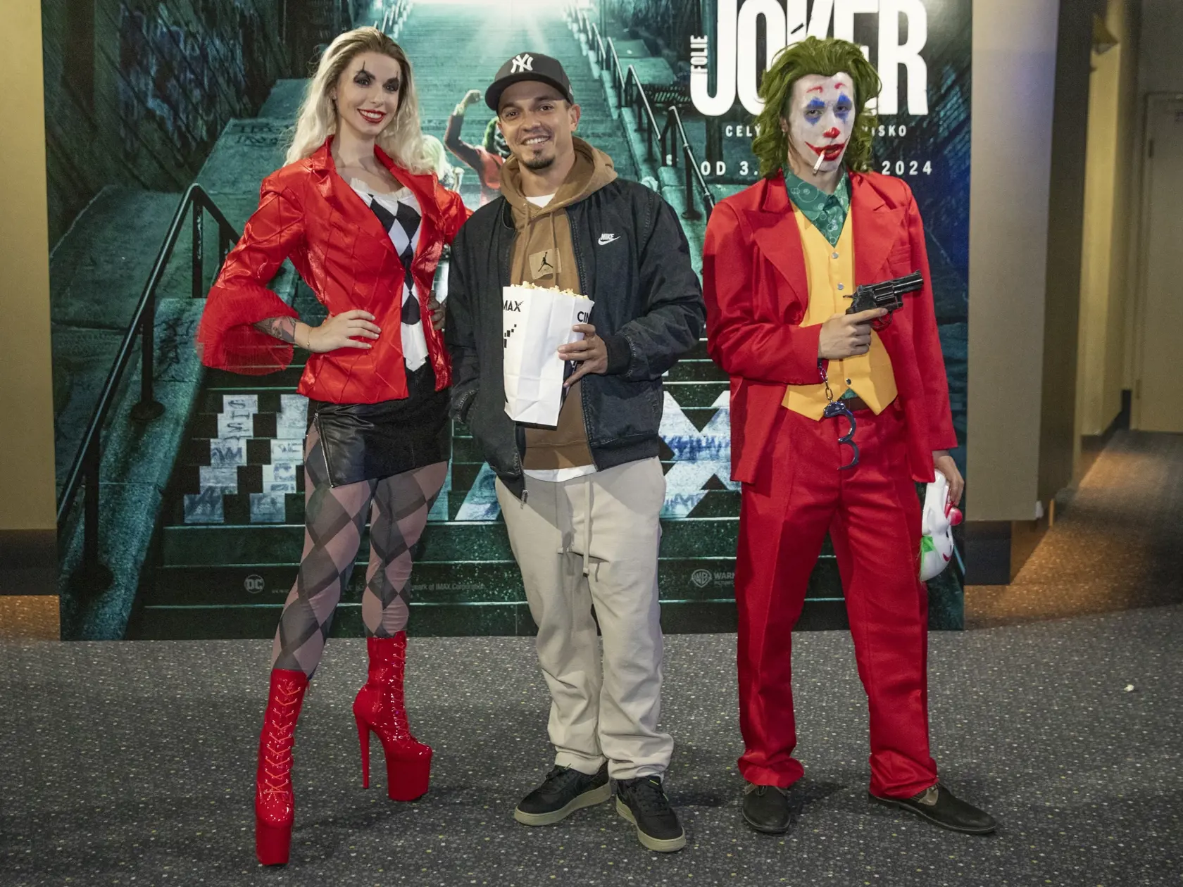 Na snímke je premiéra amerického hudobného thrilleru Joker 2 - Folie à Deux ktorá sa uskutočnila v Cinemax Bory Mall v Bratislave. Na fotke je herec Michal Nemtuda.