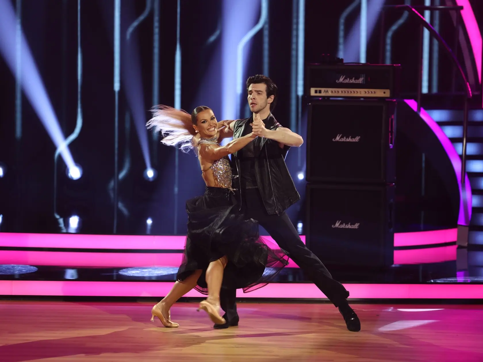 8. kolo Let's Dance. Na snímke Kristián Baran a Dominika Rošková.