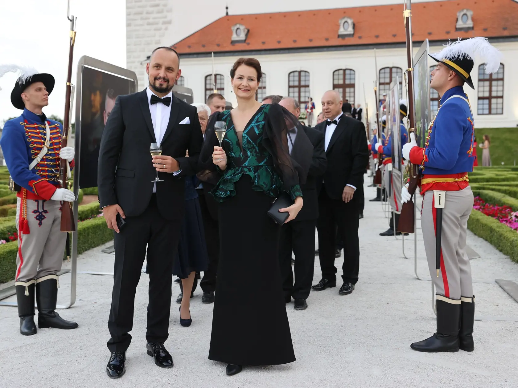Slávnostná recepcia prezidenta SR Petra Pellegriniho na Bratislavskom hrade.