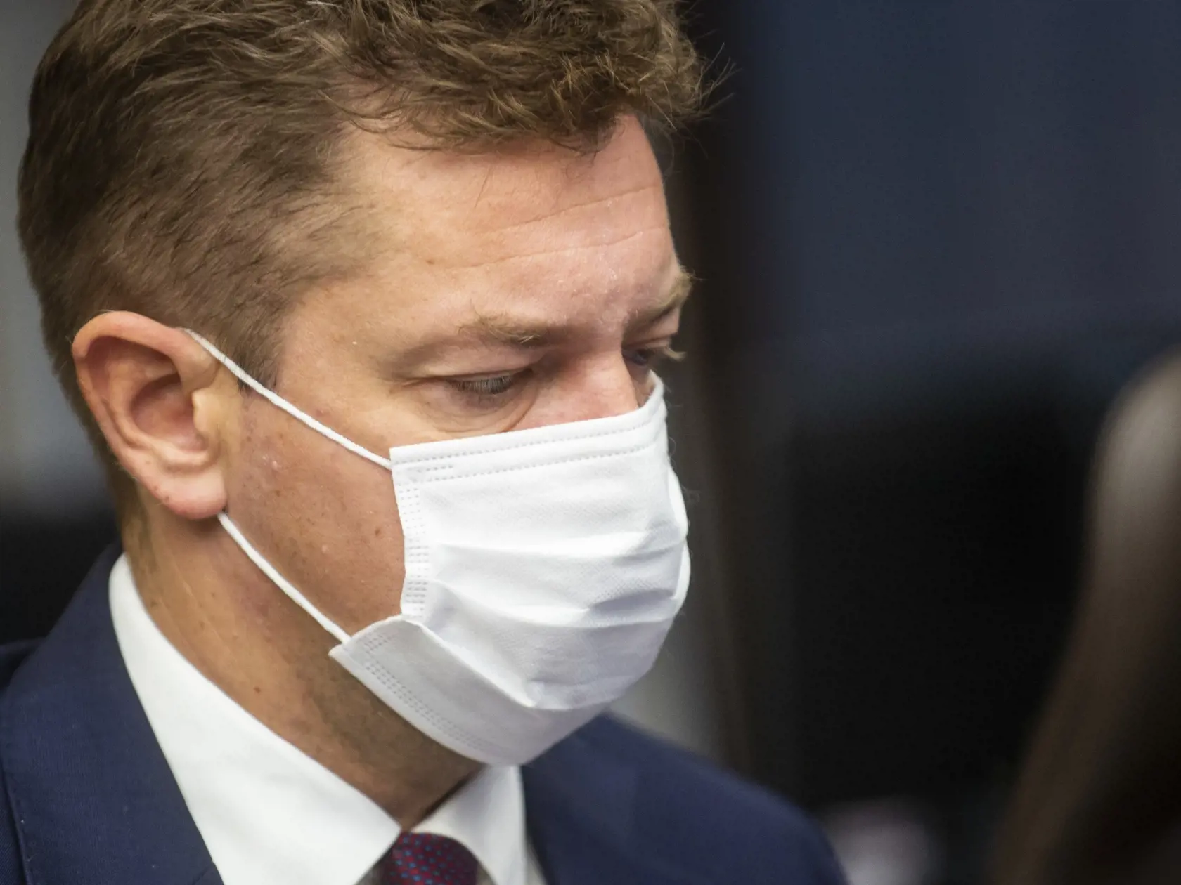 Na snímke je minister dopravy a výstavby SR Andrej Doležal (Sme rodina).