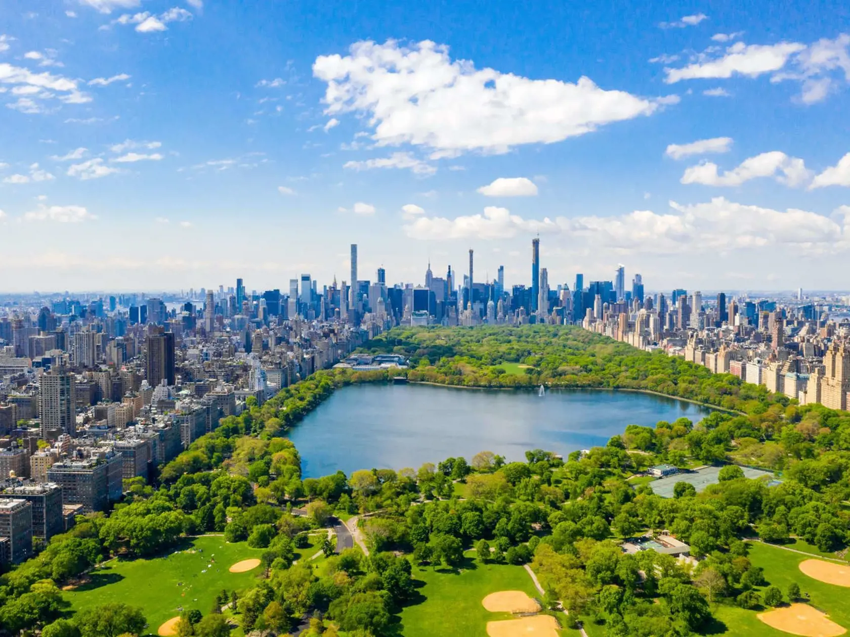 Central Park Lake, USA.