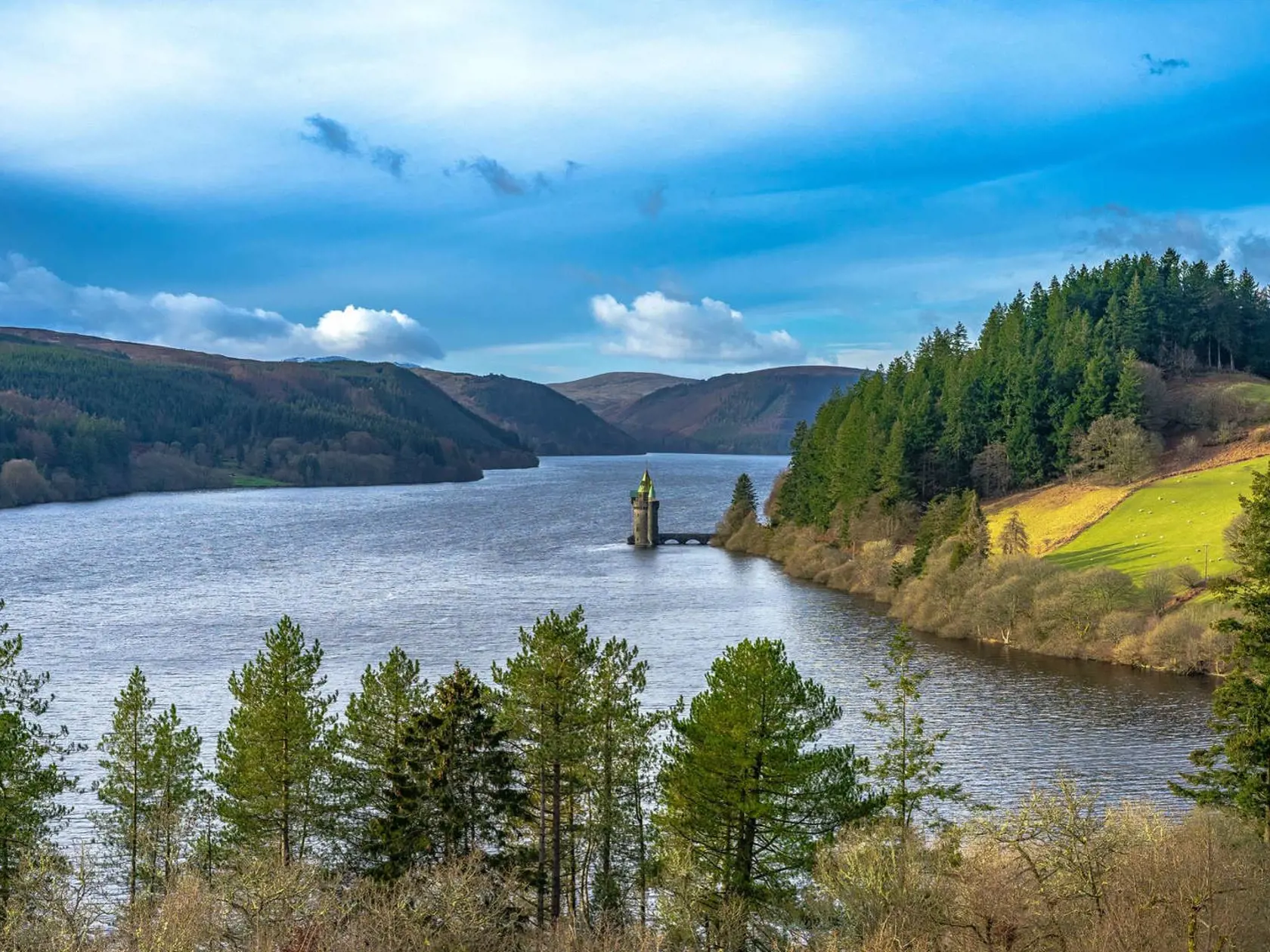 Lake Vyrnwy, Wales.
