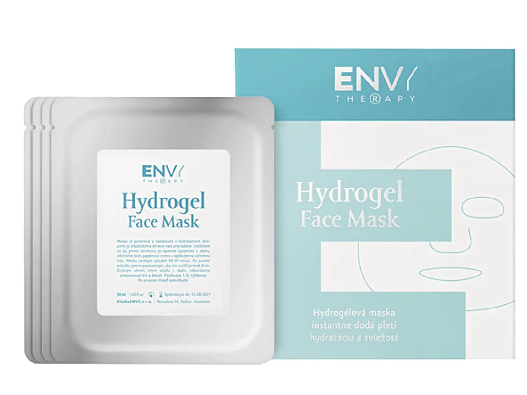 Hydrogélová tvárová maska na okamžitú hydratáciu, sviežosť a výživu pleti obsahuje morské riasy, kolagén aj výťažok z kaktusu, ENVY Therapy®