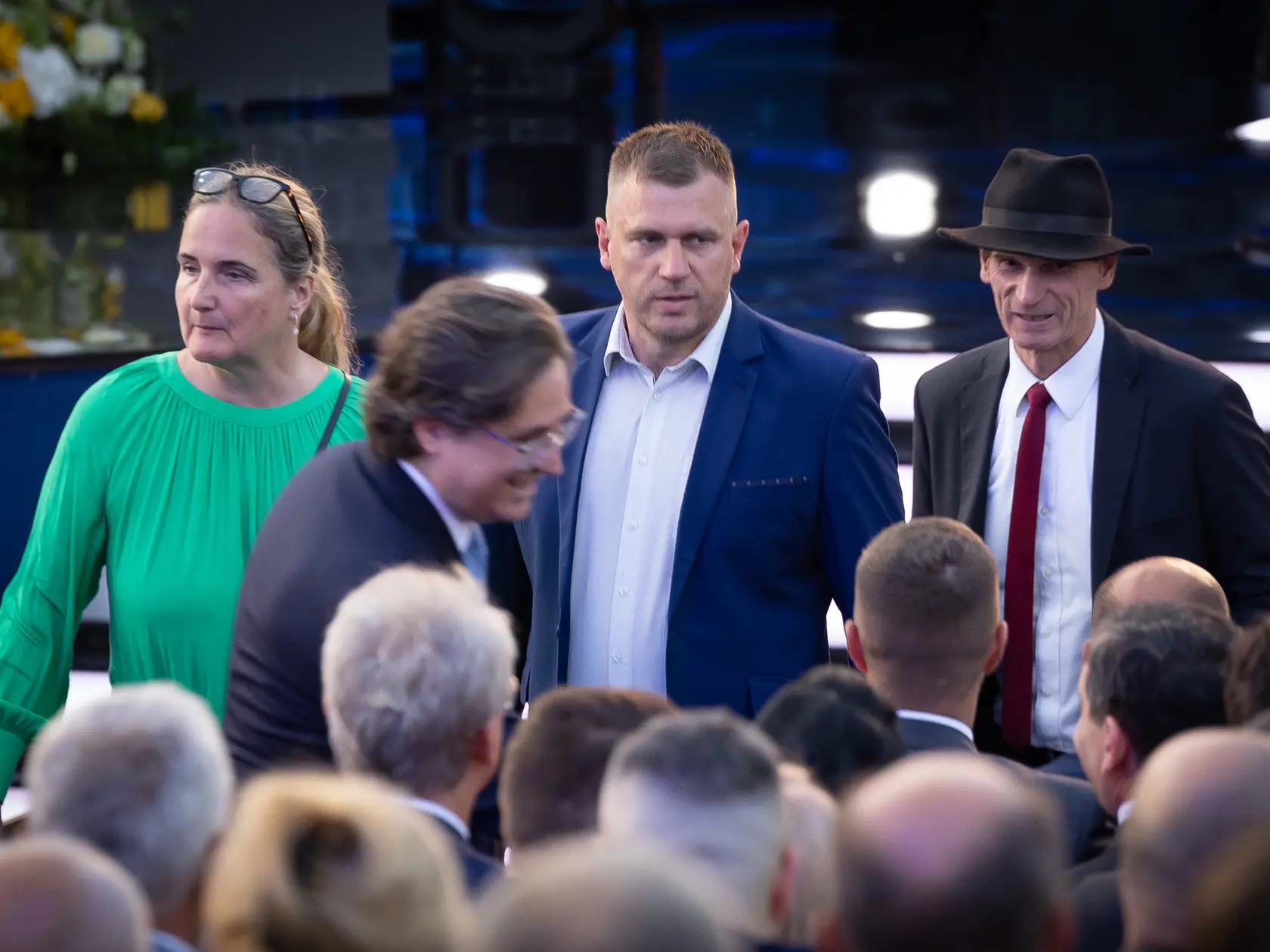 Na sviatok svätého Cyrila a Metoda sa na hrade Devín v Bratislave konali tradičné cyrilo-metodské oslavy. Pre návštevníkov bol počas celého dňa pripravený kultúrno-spoločenský program a viacero atrakcií. Večerný program bol vyhradený pre predstaviteľov štátu a pozvaných hostí. Na snímke je Filip Kuffa a Štefan Kuffa.