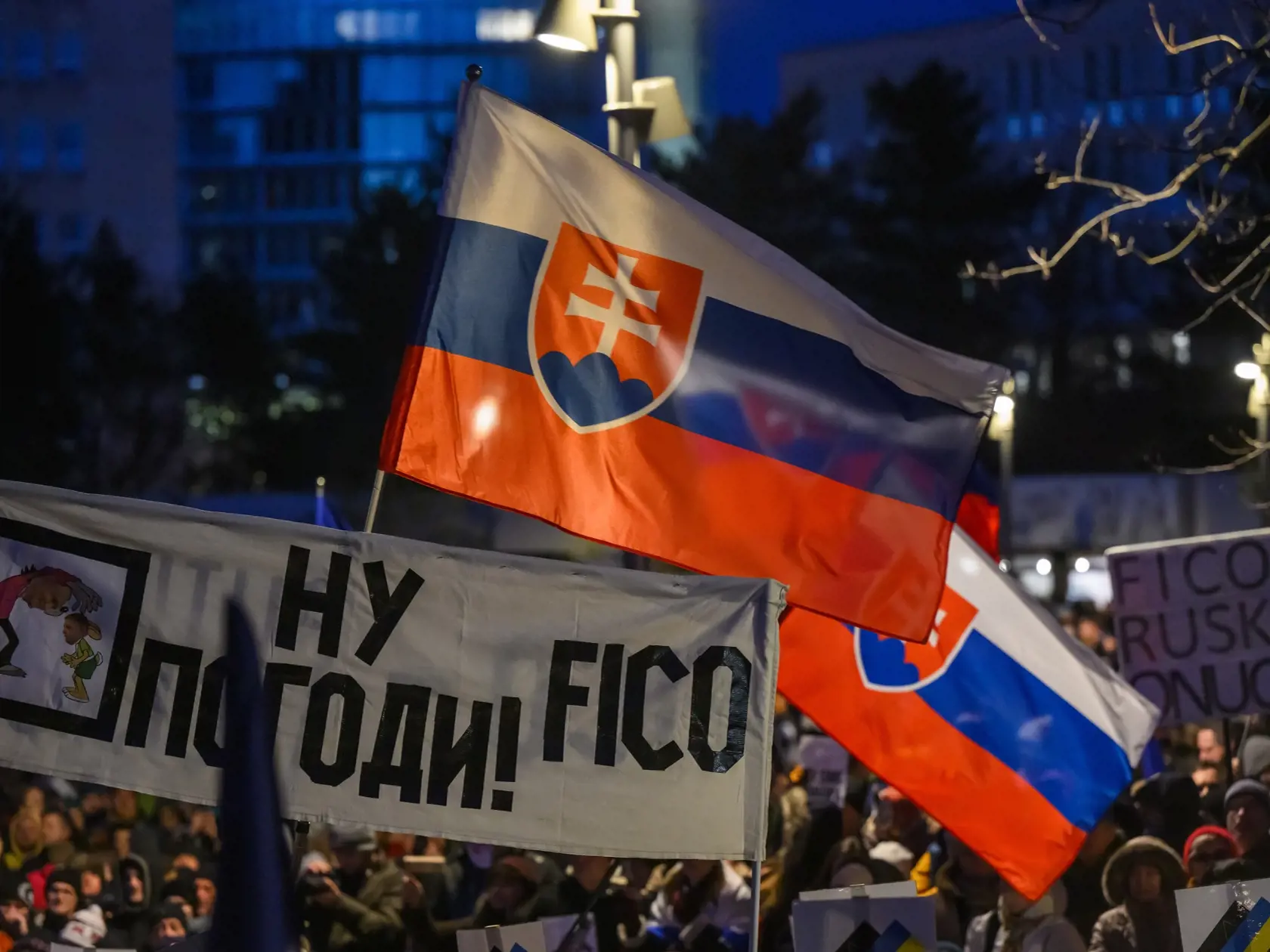 Protest "Slovensko je Európa" v Bratislave.