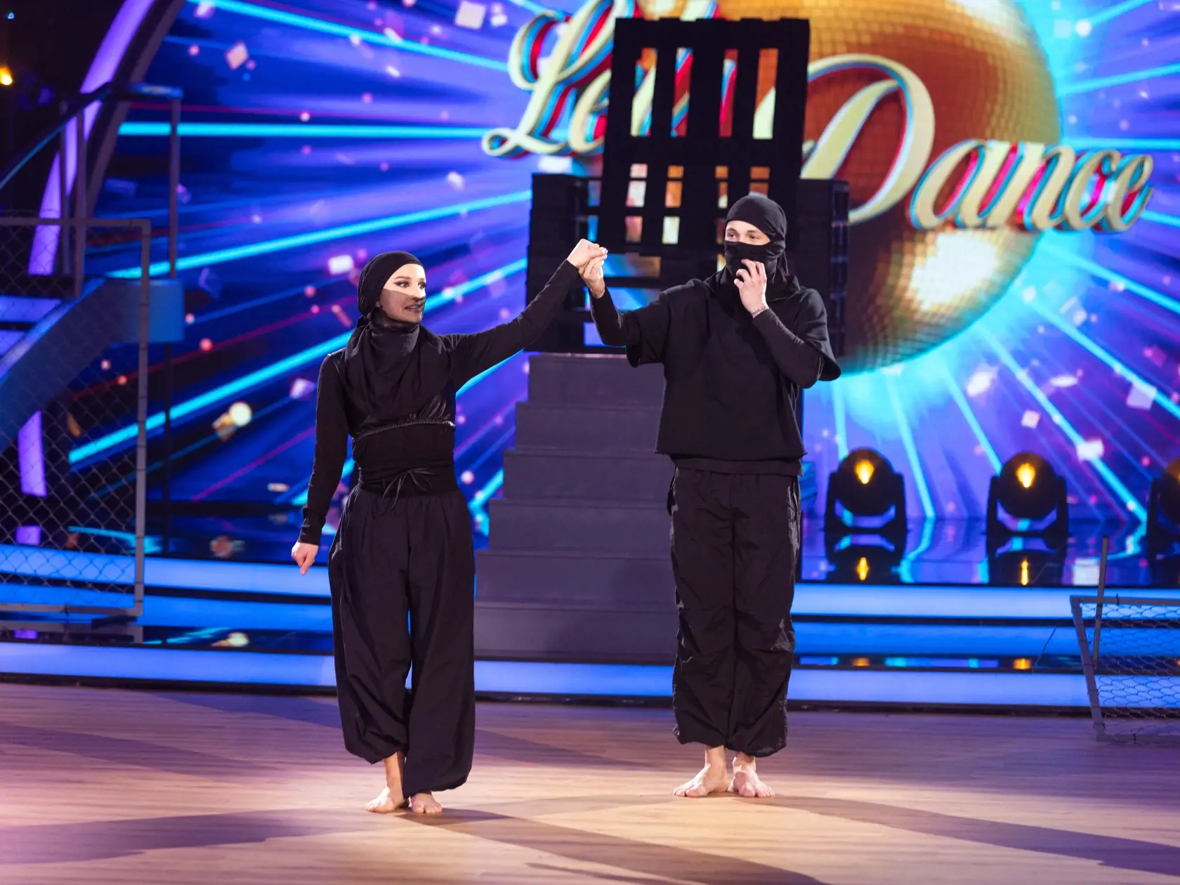 8. kolo Let's Dance. Na snímke Petra Dubayová s Matyášom Adamcom.