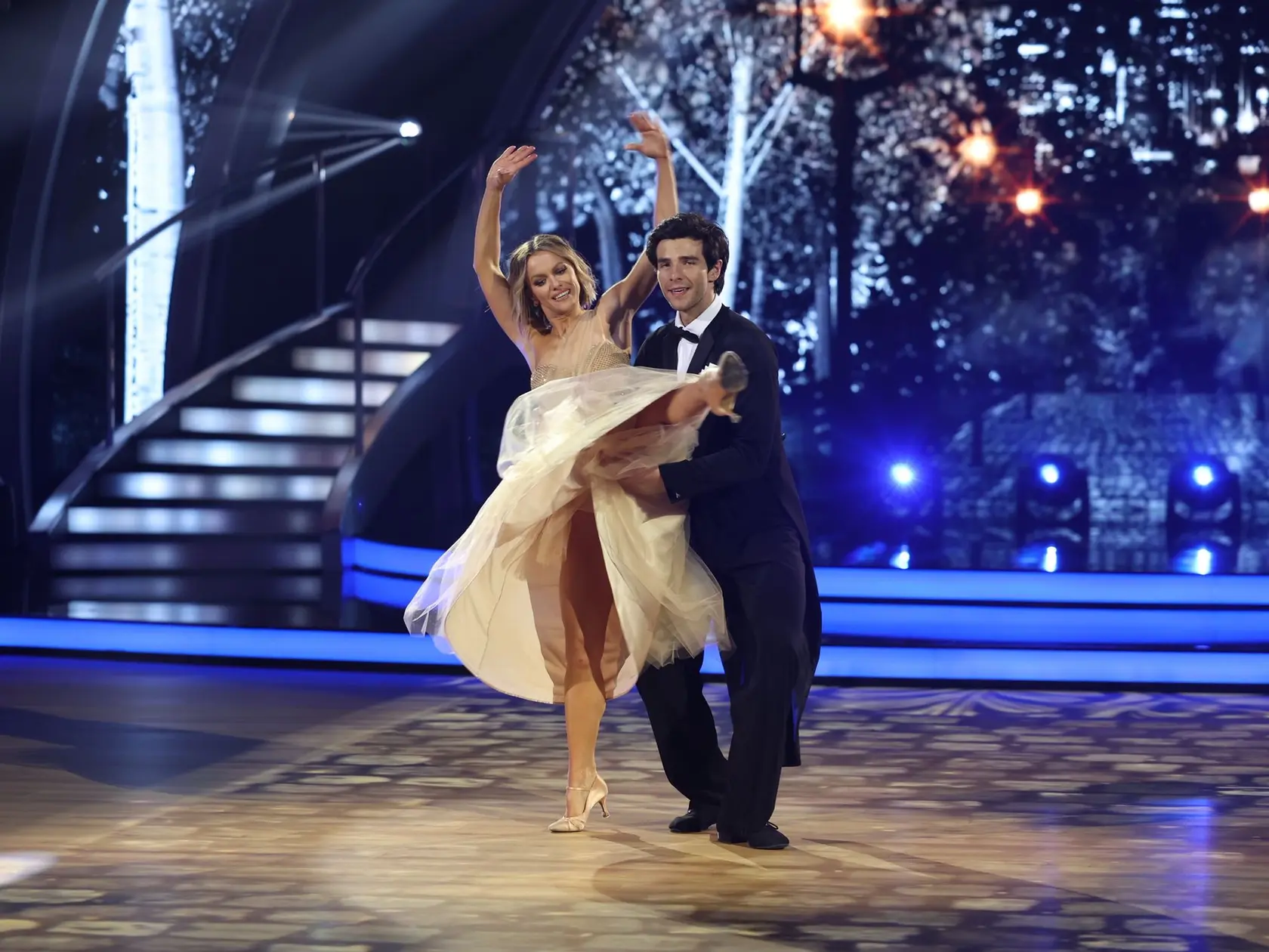 Finálové kolo Let's Dance. Na snímke Kristián Baran a Dominika Rošková.