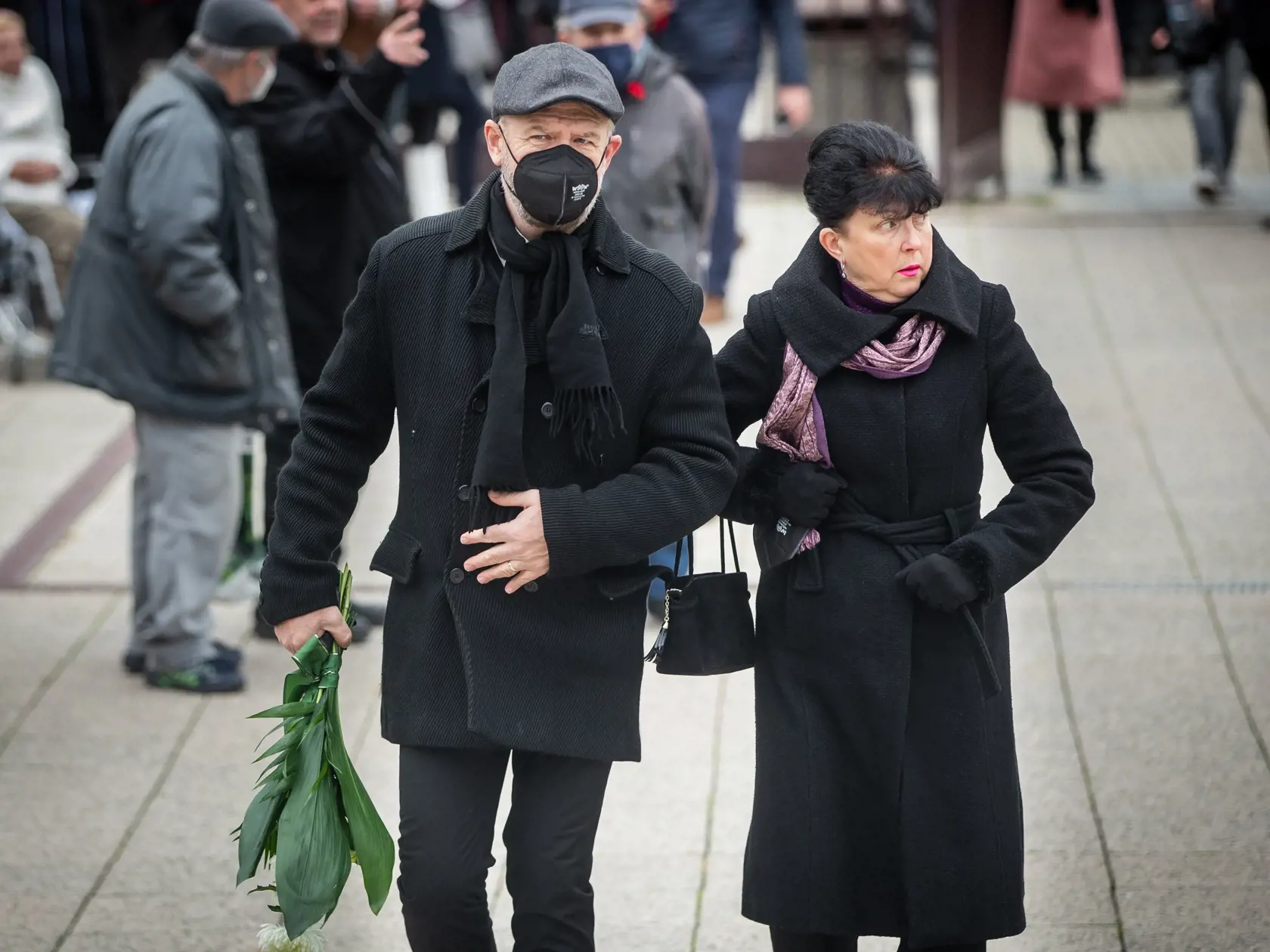 Pohreb speváka Miroslava Žbirku v pražskom krematóriu Strašnice.