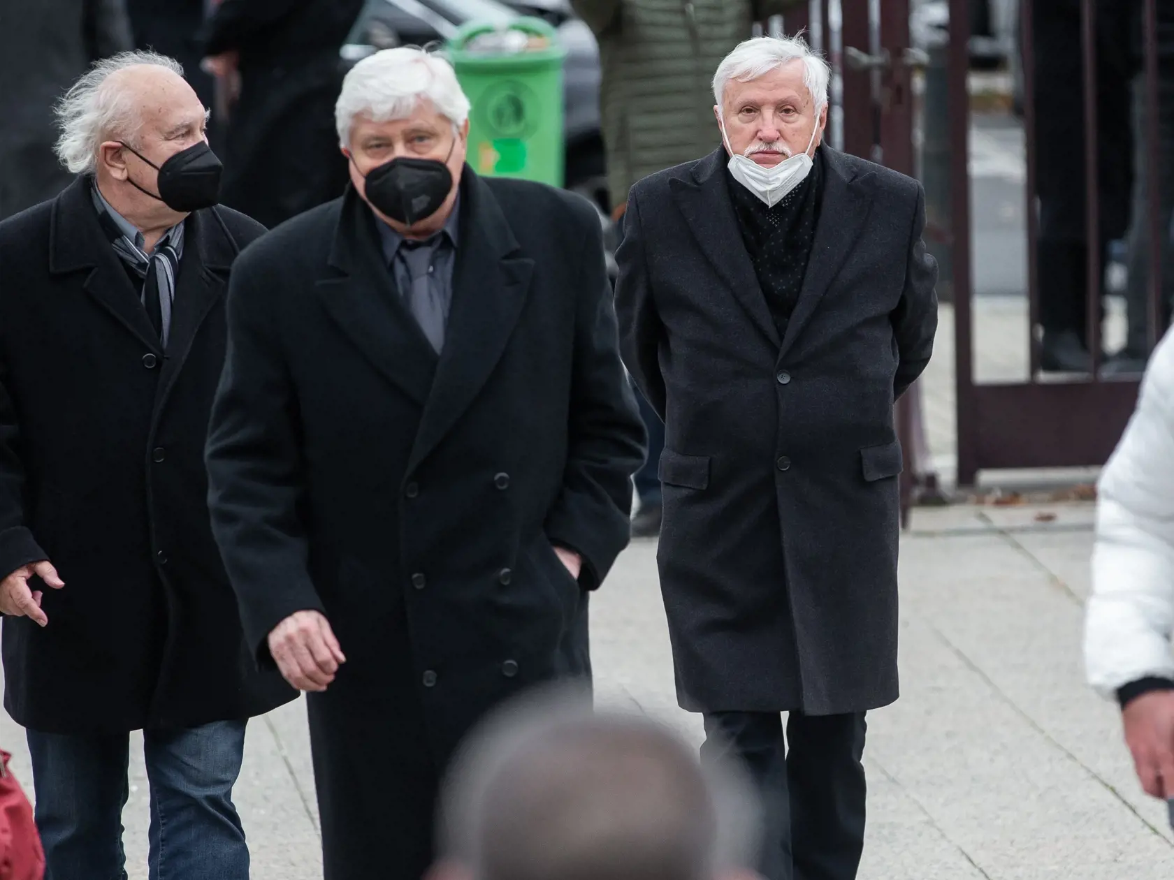 Pohreb speváka Miroslava Žbirku v pražskom krematóriu Strašnice. Na snímke Kamil Peteraj.
