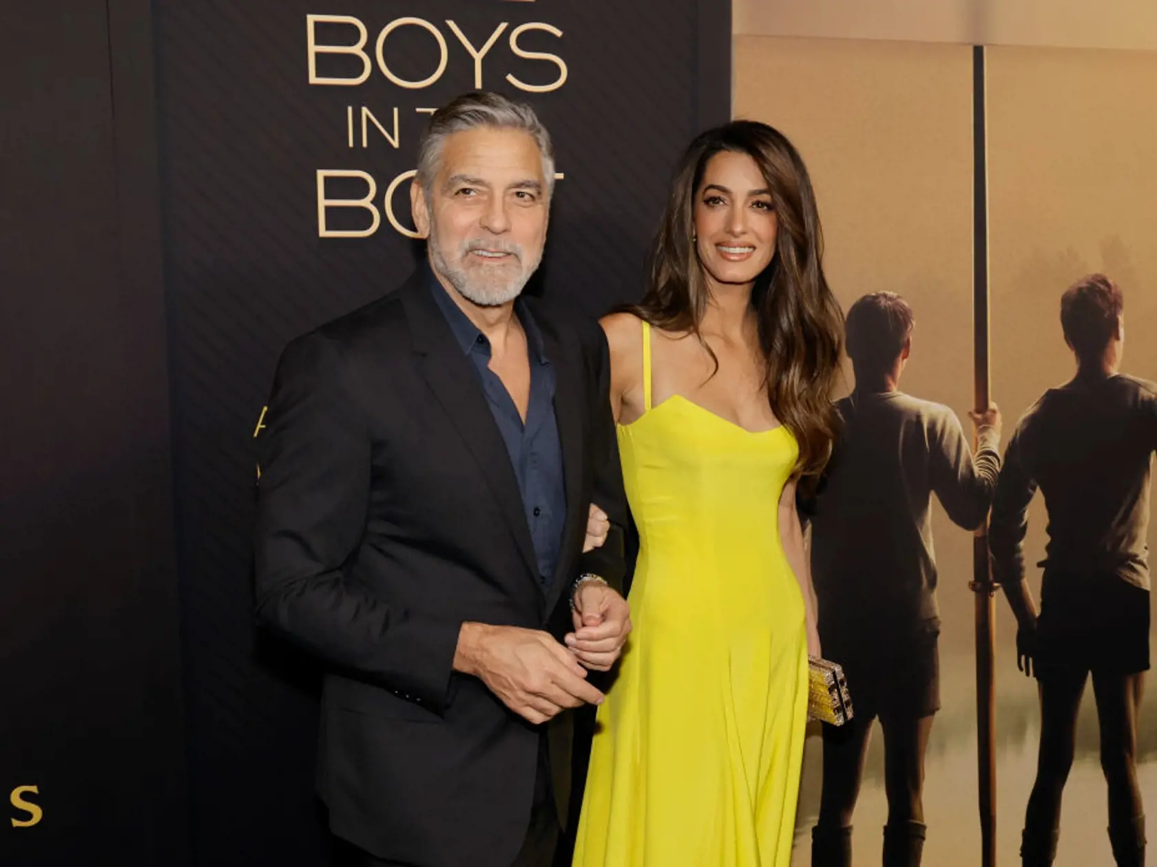 George Clooney a manželka Amal: V žltých šatách bola ozdobou večera!