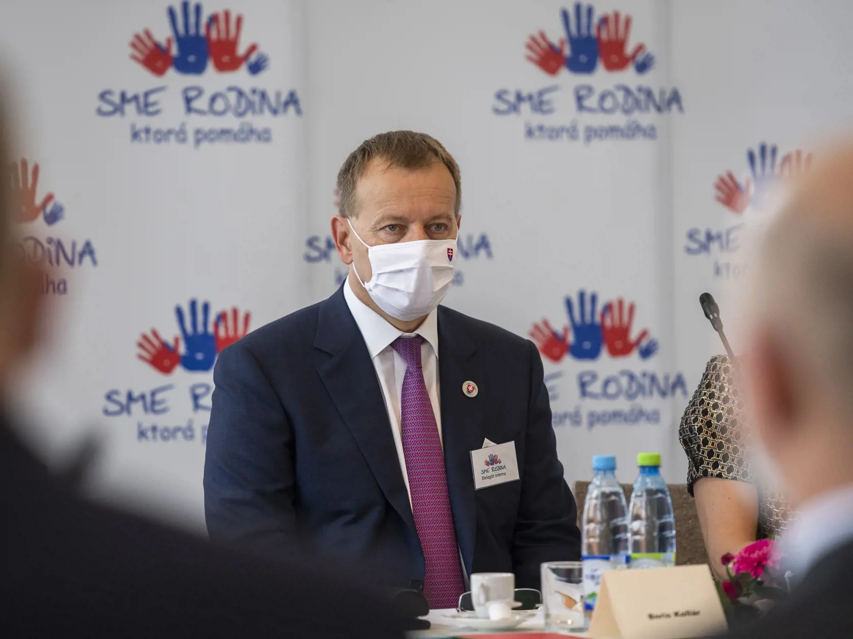 Na snímke je predseda hnutia Sme rodina Boris Kollár.