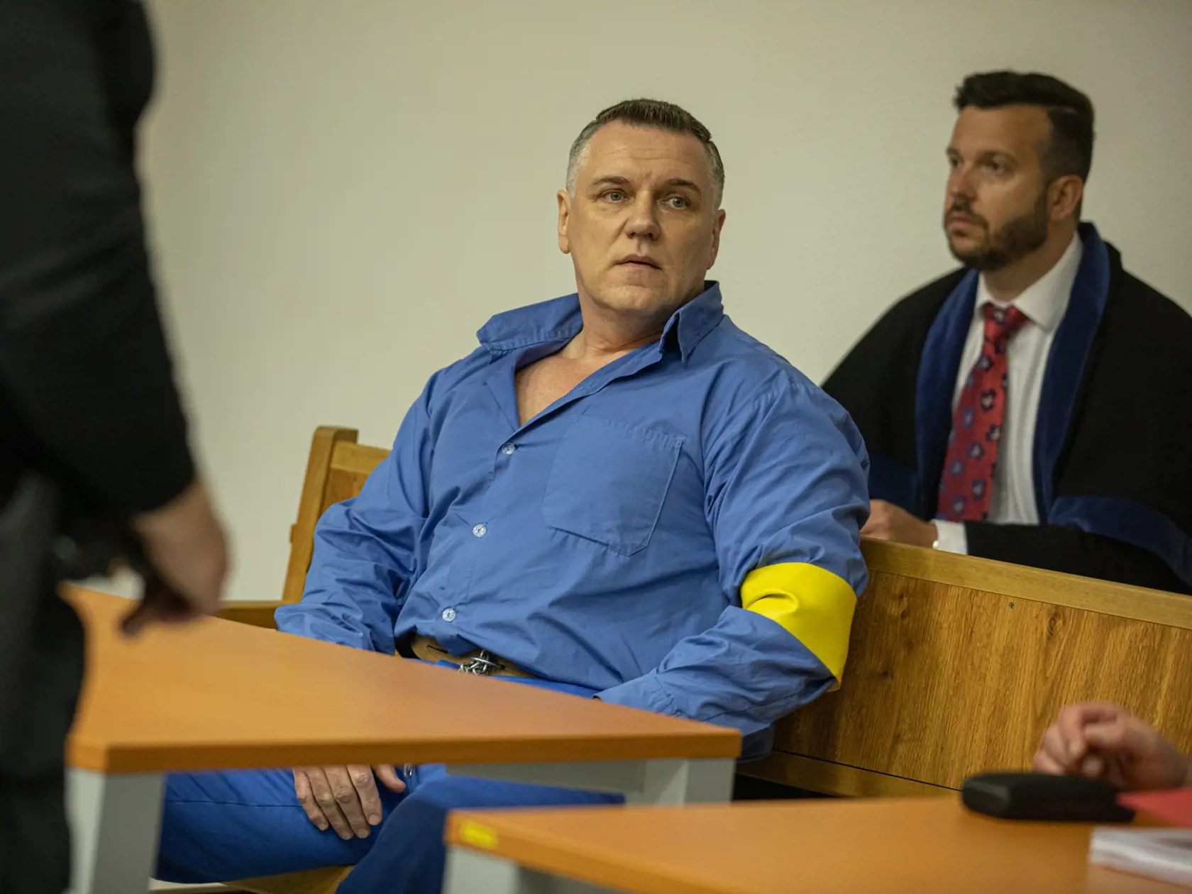 Súdne pojednávanie v Justičnom paláci s Pavlom Ruskom, Mikulášom Černákom, Róbertom Lališom a Milošom Kaštanom vo veci objenávky vraždy Sylvie Volzovej.