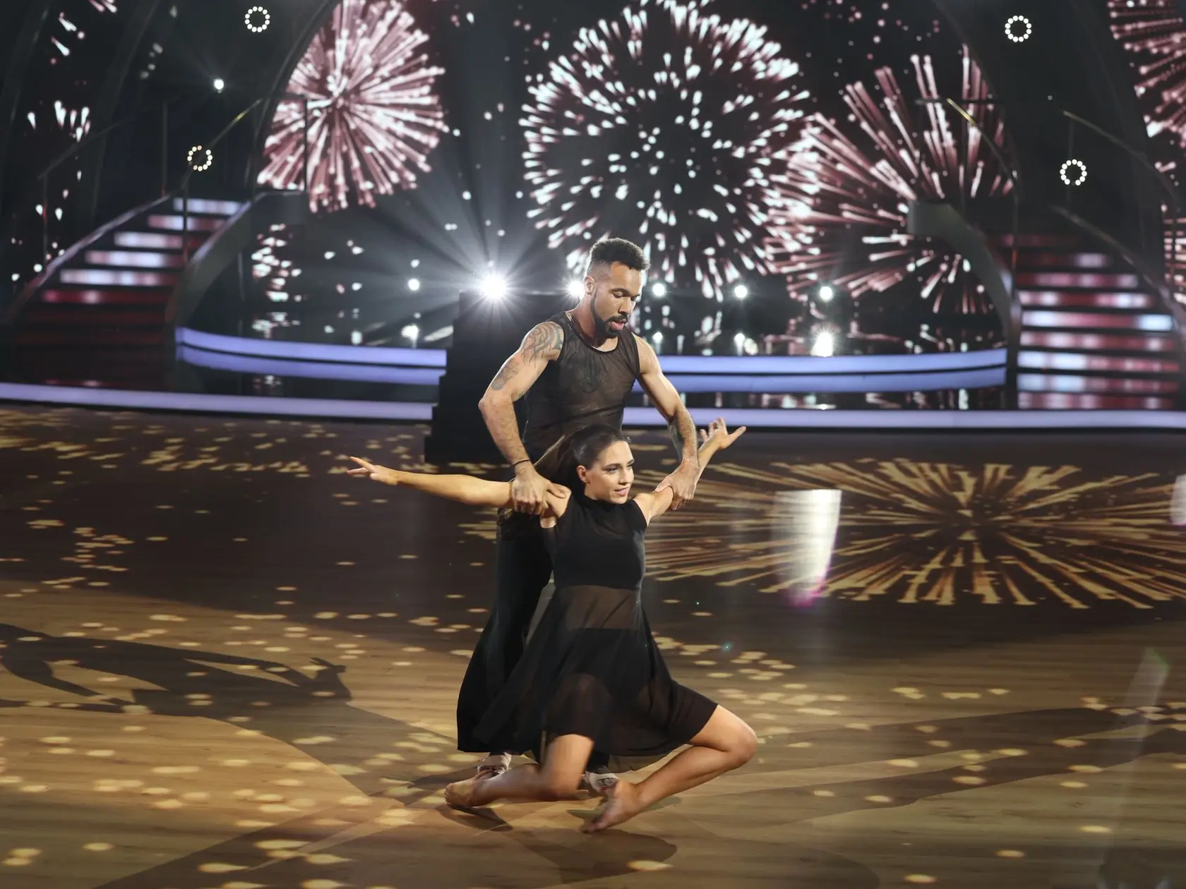 Finálové kolo Let's Dance. Na snímke Ráchel Šoltésová a Titus Ablorh.