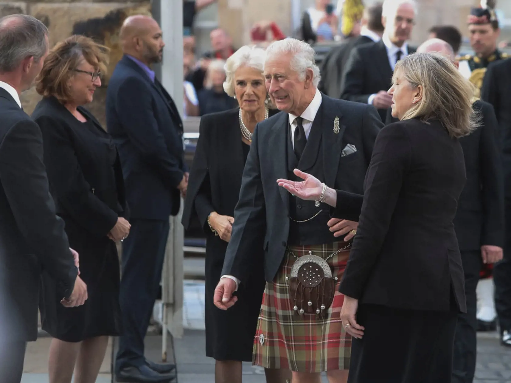 Kráľ Charles III. s kráľovnou manželkou Camillou.