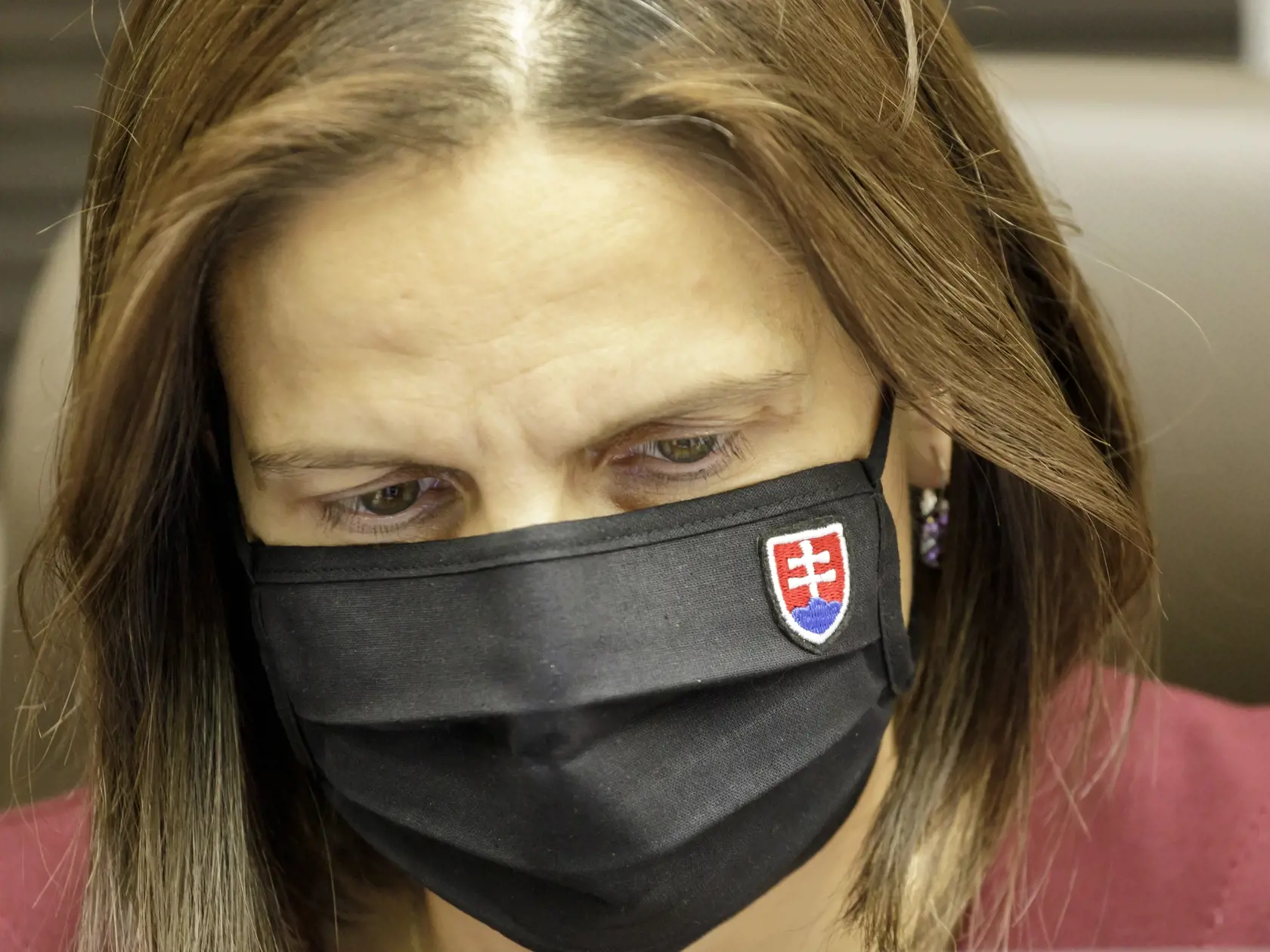Na snímke ministerka spravodlivosti SR Mária Kolíková počas 35. schôdze vlády SR v Bratislave 14. októbra 2021. FOTO TASR - Dano Veselský