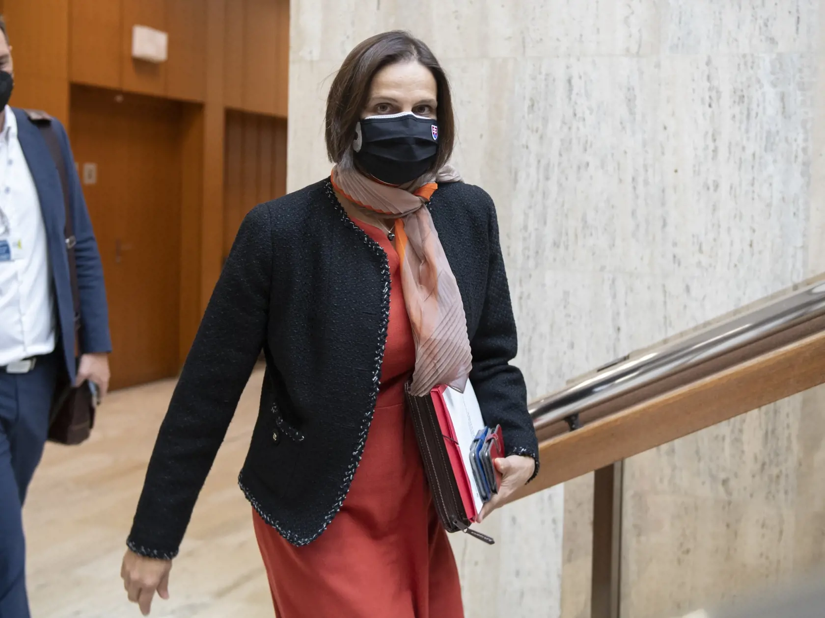 Na snímke ministerka spravodlivosti SR Mária Kolíková pred rokovaním 40. schôdze vlády SR v Bratislave v stredu 10. novembra 2021. FOTO TASR - Pavel Neubauer