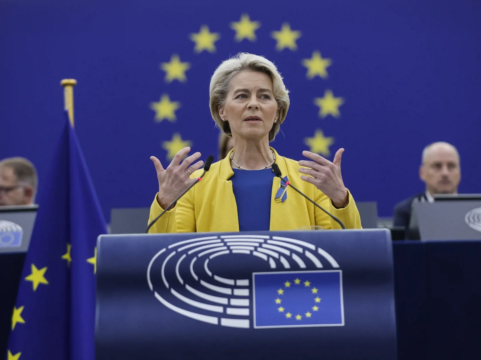 Ursula von der Leyenová v stredu o 09.00 h začala na pôde Európskeho parlamentu v Štrasburgu v poradí už svoju tretiu správu o stave Európskej únie.