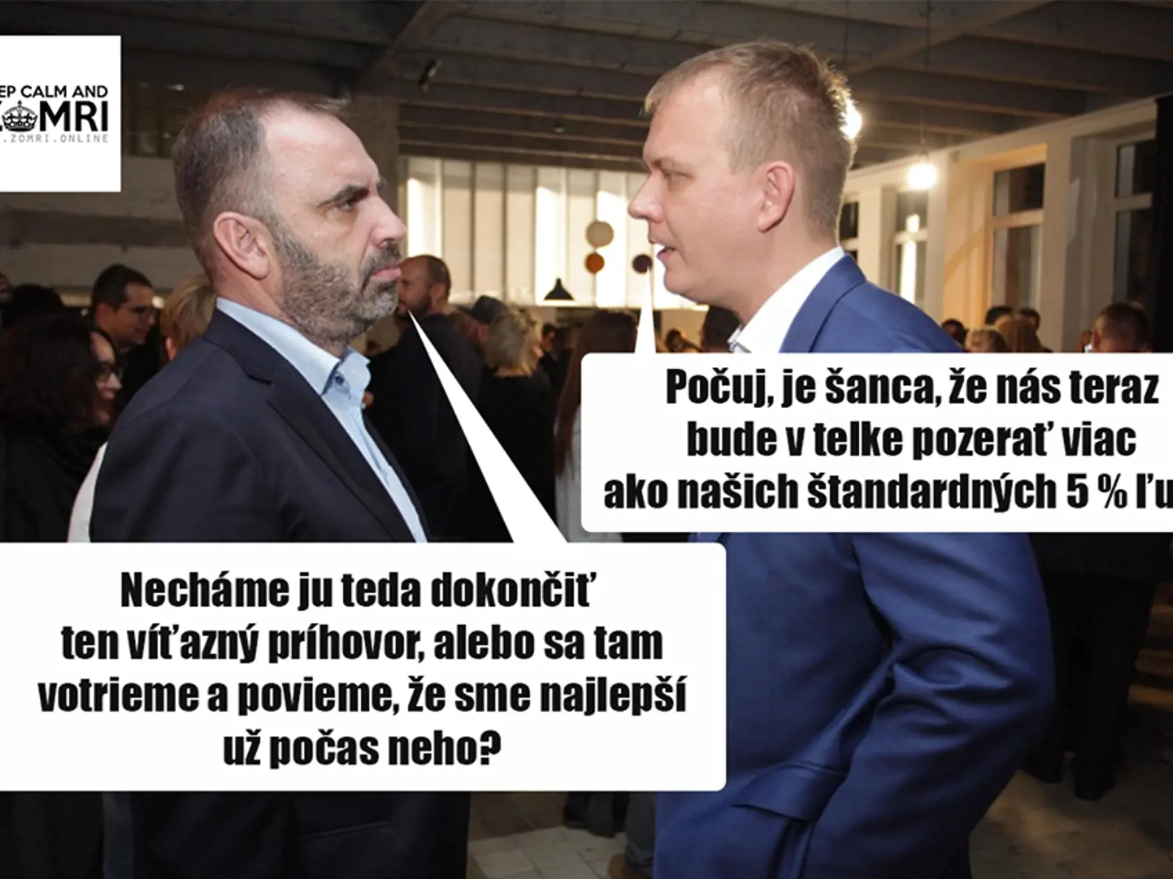 Ivan Štefunko a Miroslav Beblavý mali blízko ku trapasu. 