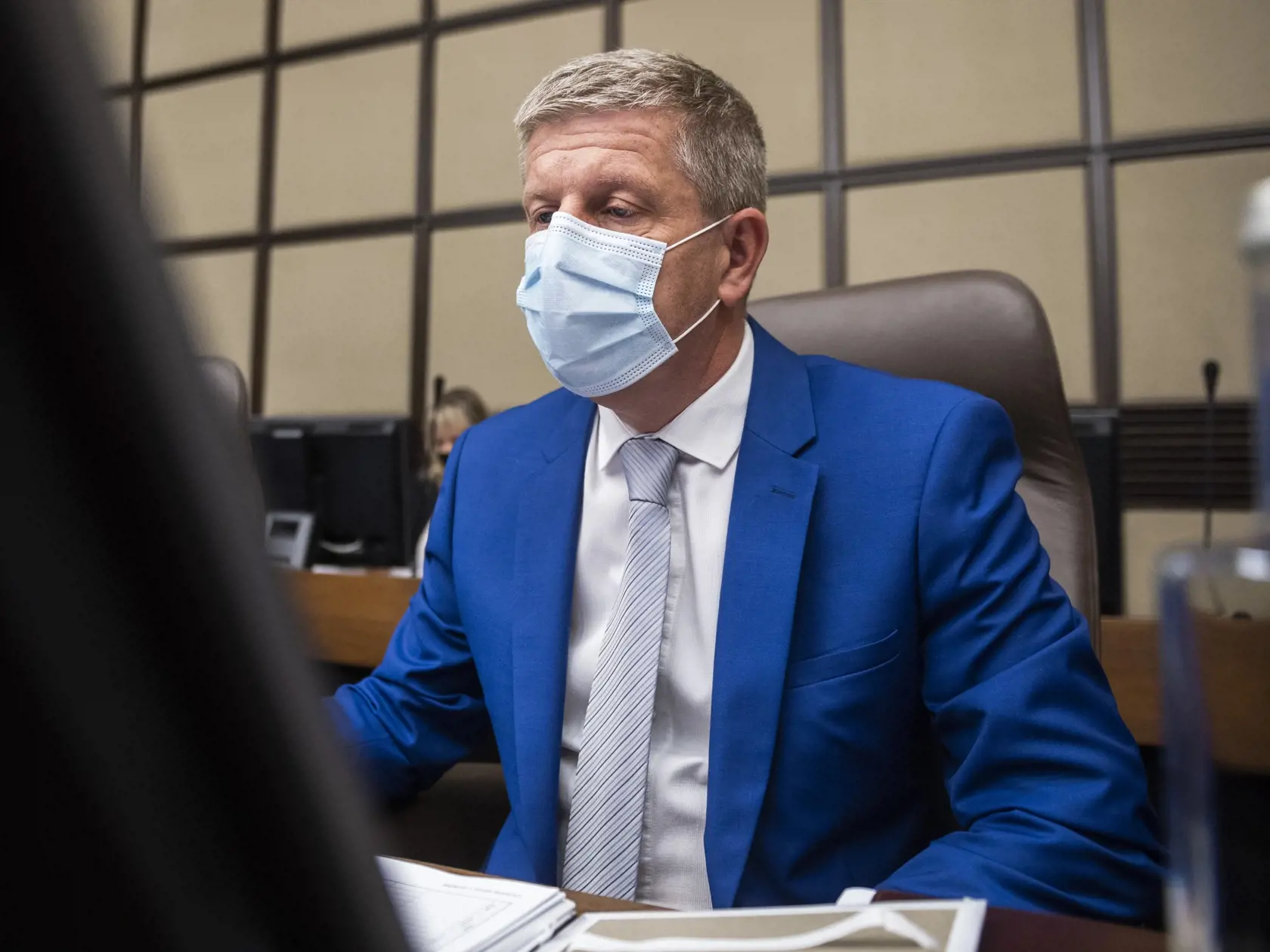 Na snímke minister zdravotníctva SR Vladimír Lengvarský (nominant OĽaNO) počas 34. rokovania vlády SR v Bratislave 7. októbra 2021.