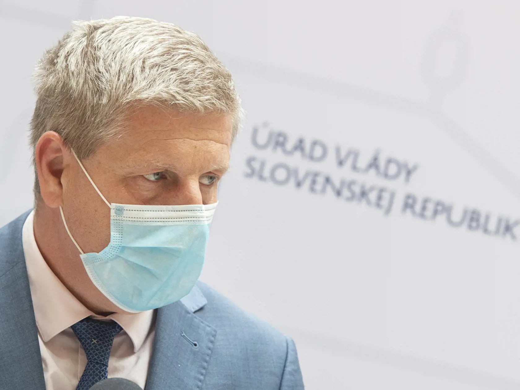 Na snímke minister zdravotníctva SR Vladimír Lengvarský (nominant OĽaNO) počas brífingu s novinármi po skončení 32. rokovania vlády SR 22. septembra 2021 v Bratislave.