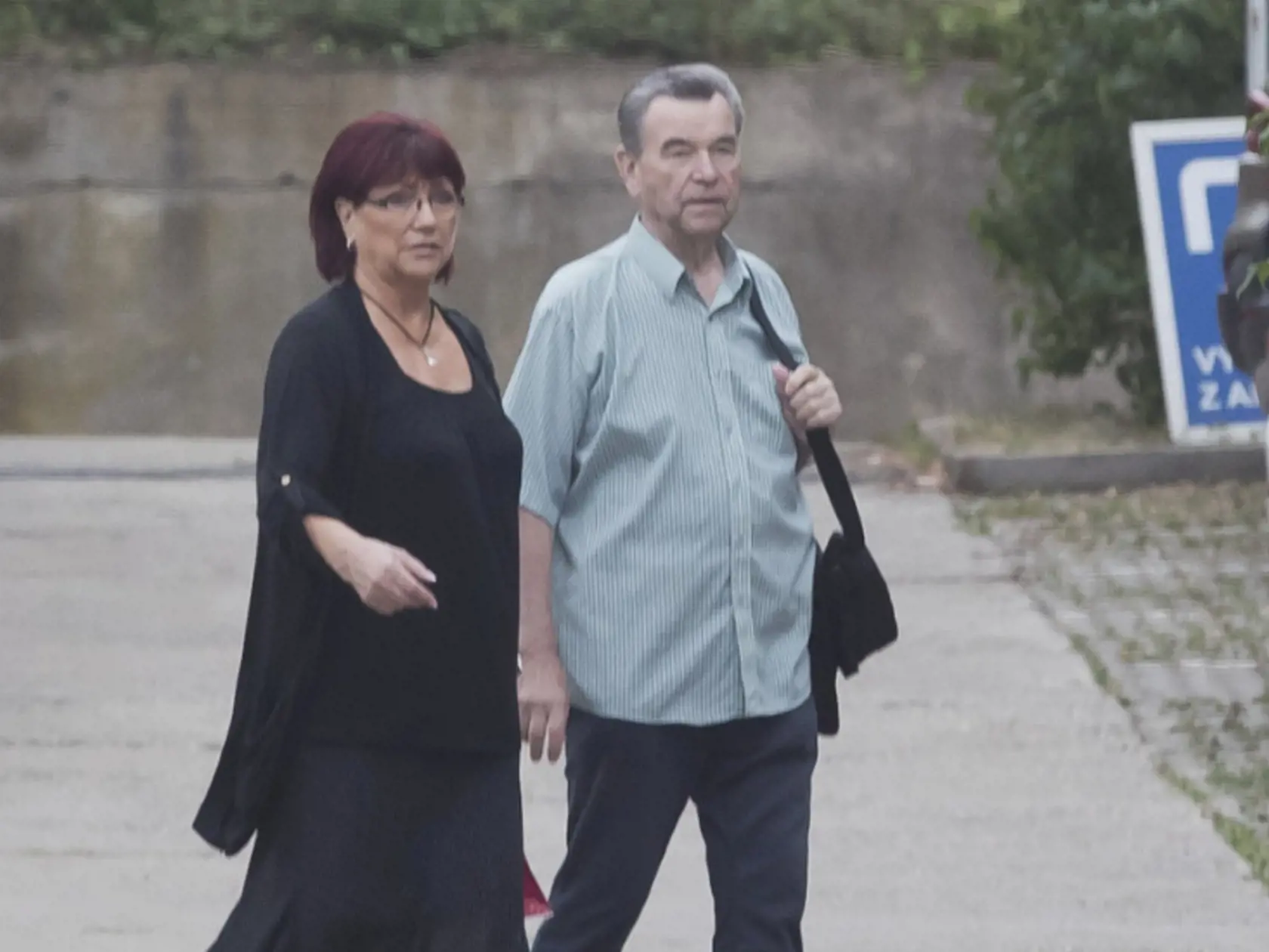 Herca na natáčanie posledné obdobie sprevádzala manželka Helena.