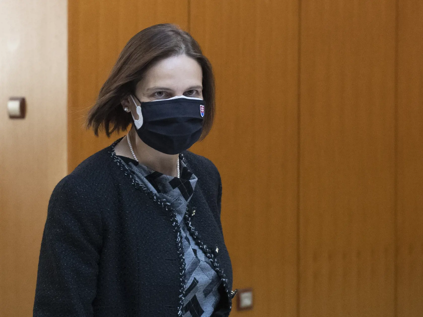 Na snímke ministerka spravodlivosti SR Mária Kolíková prichádza na rokovanie.
