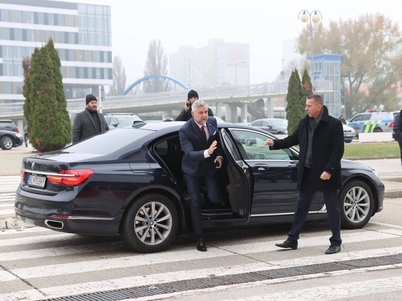 Tibor Gašpar na oslavách strany Smer.