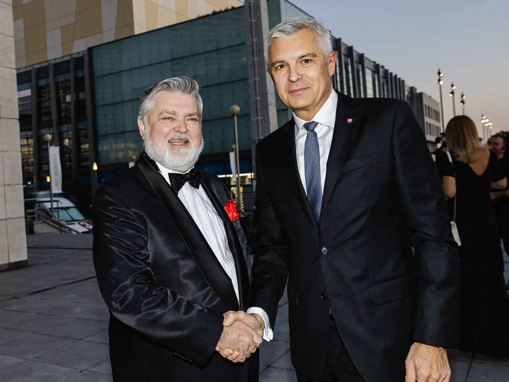 Na snímke Peter Dvorský a Ivan Korčok.