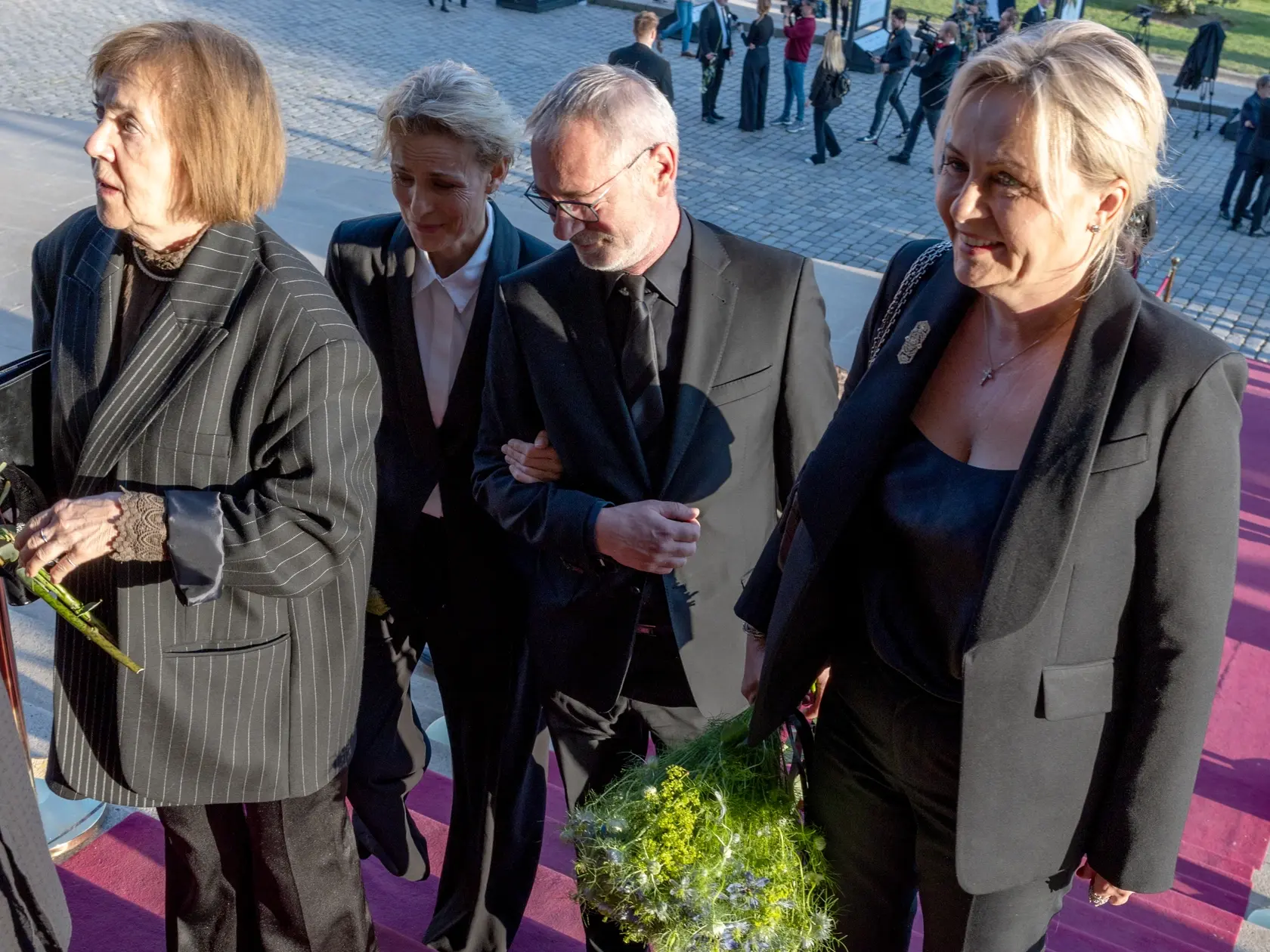 Rozlúčková párty na počesť zosnulého Jiřího Bartošku, legendárneho českého herca a prezidenta filmového festivalu v Karlových Varoch v pražskom Rudolfíne. Na snímke je Jiří Dvořák.