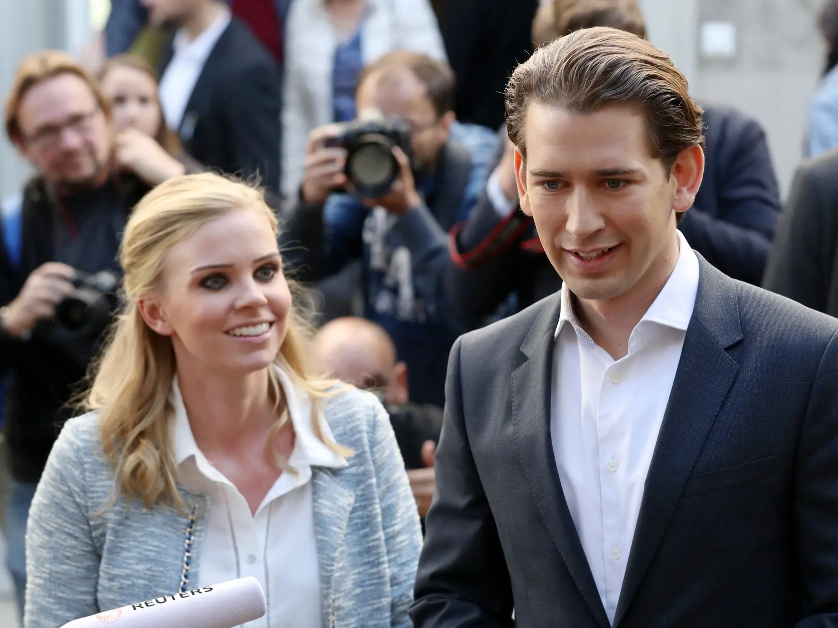 Rakúske voľby 2019: Sebastian Kurz (35) a jeho priateľka Susanne Thier (35).